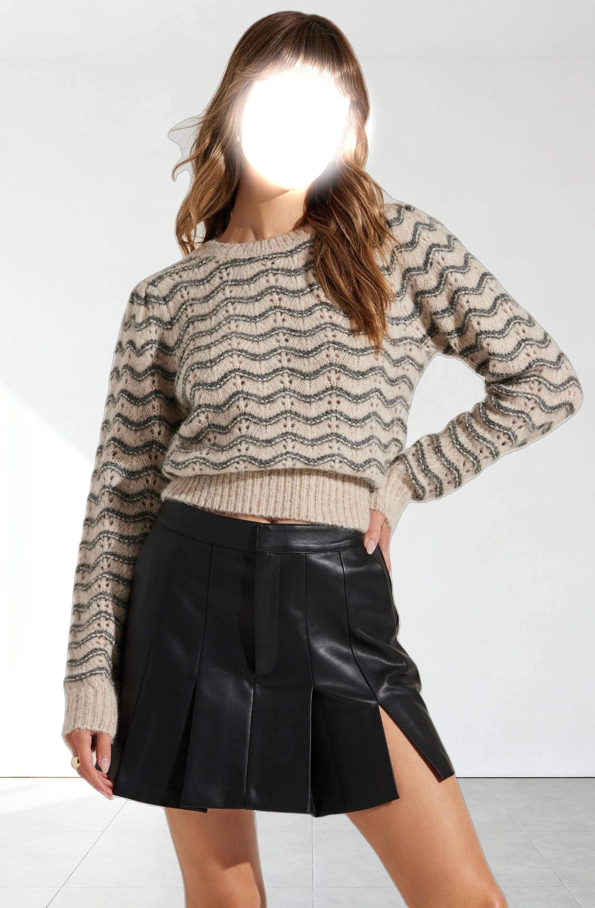 Jaylani Wavy Striped Sweater