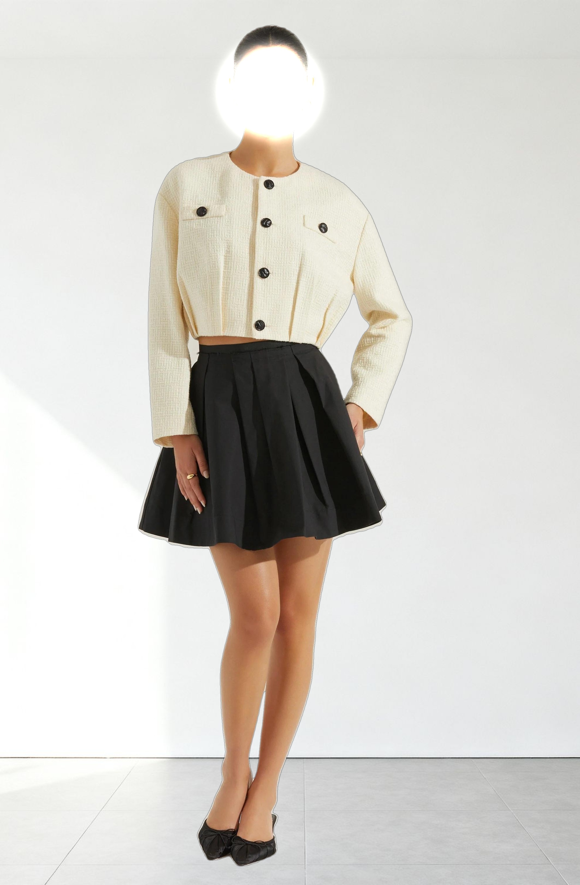 Edana Cropped Tailored Jacket