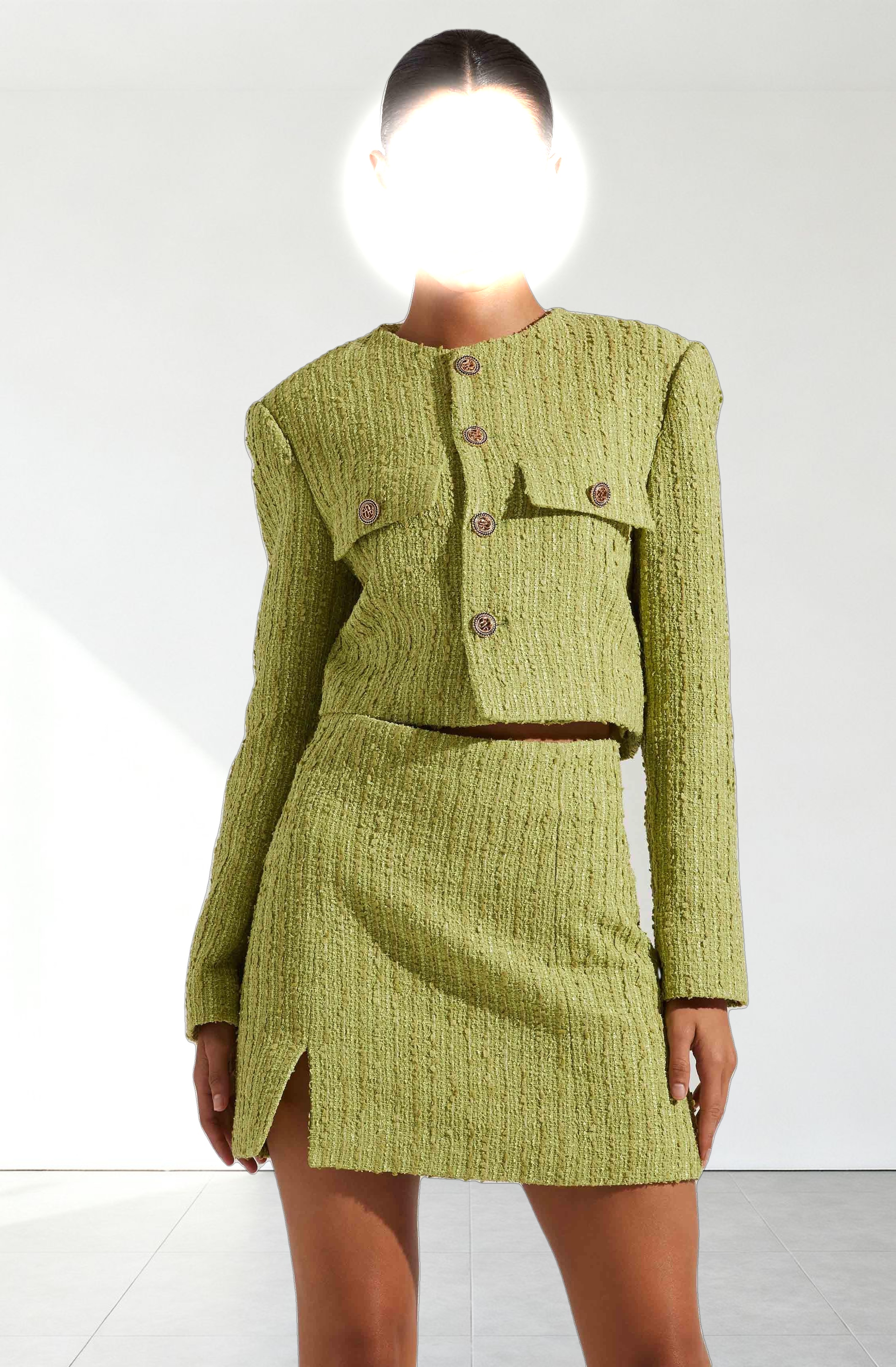 Covina Tweed Mini Skirt