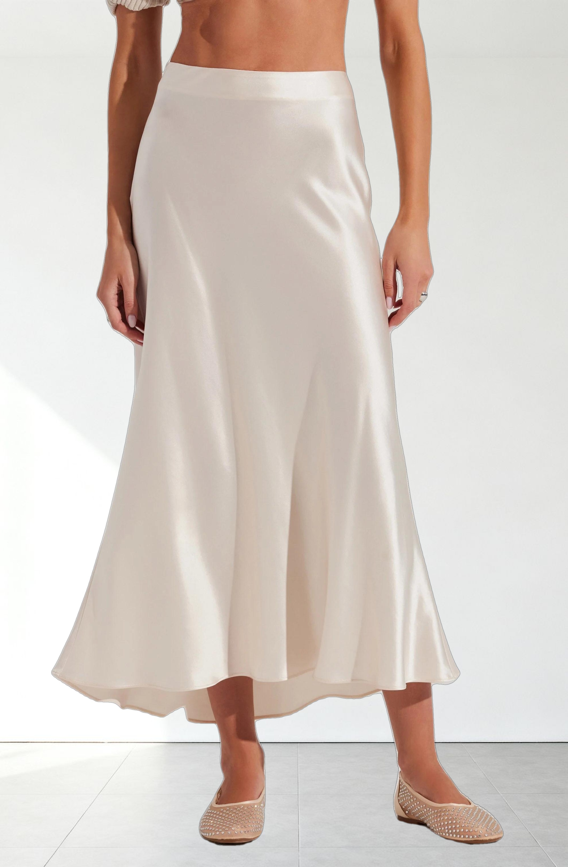 Windey Satin Maxi Skirt