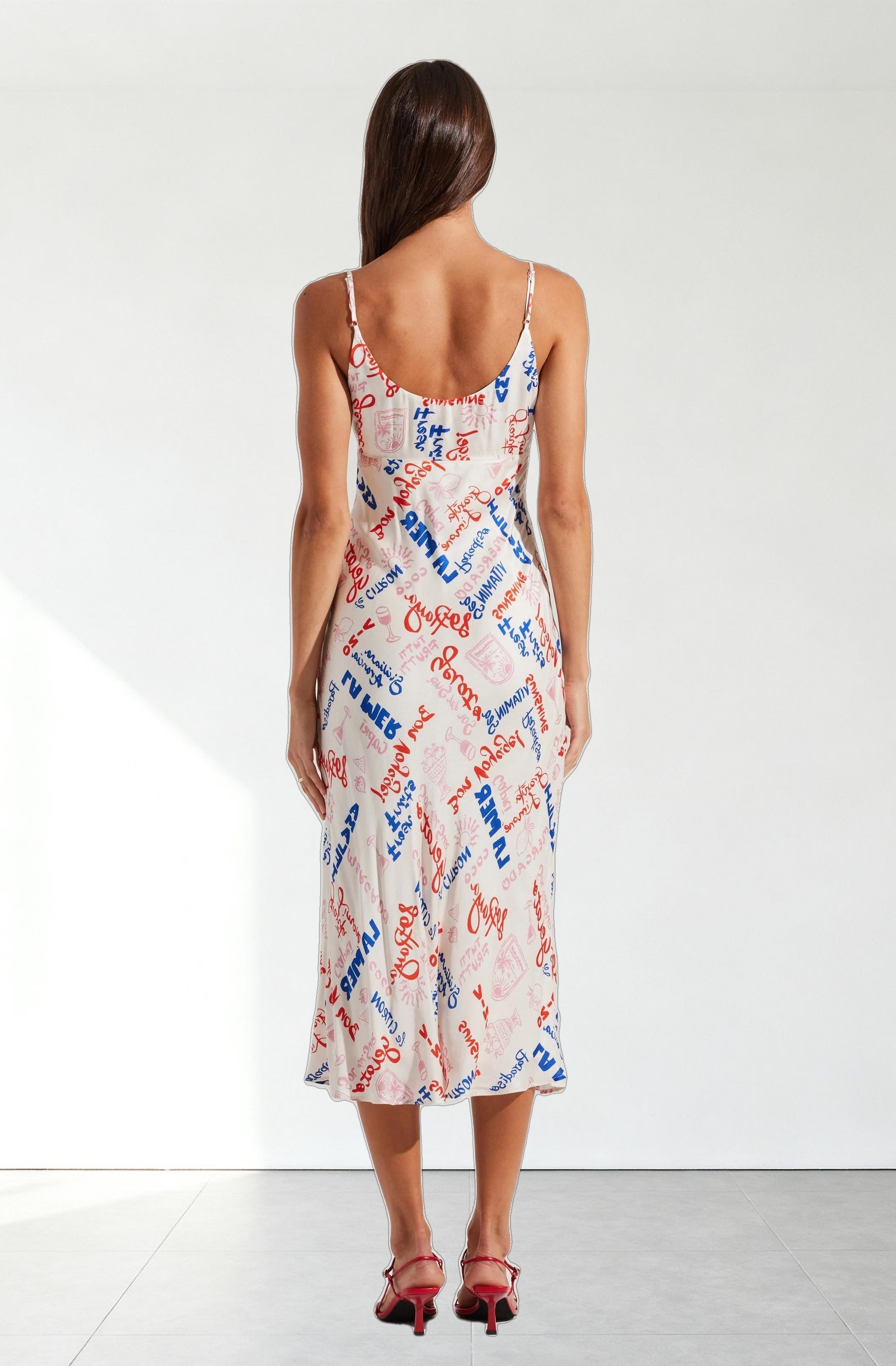 Joan Satin Midi Dress