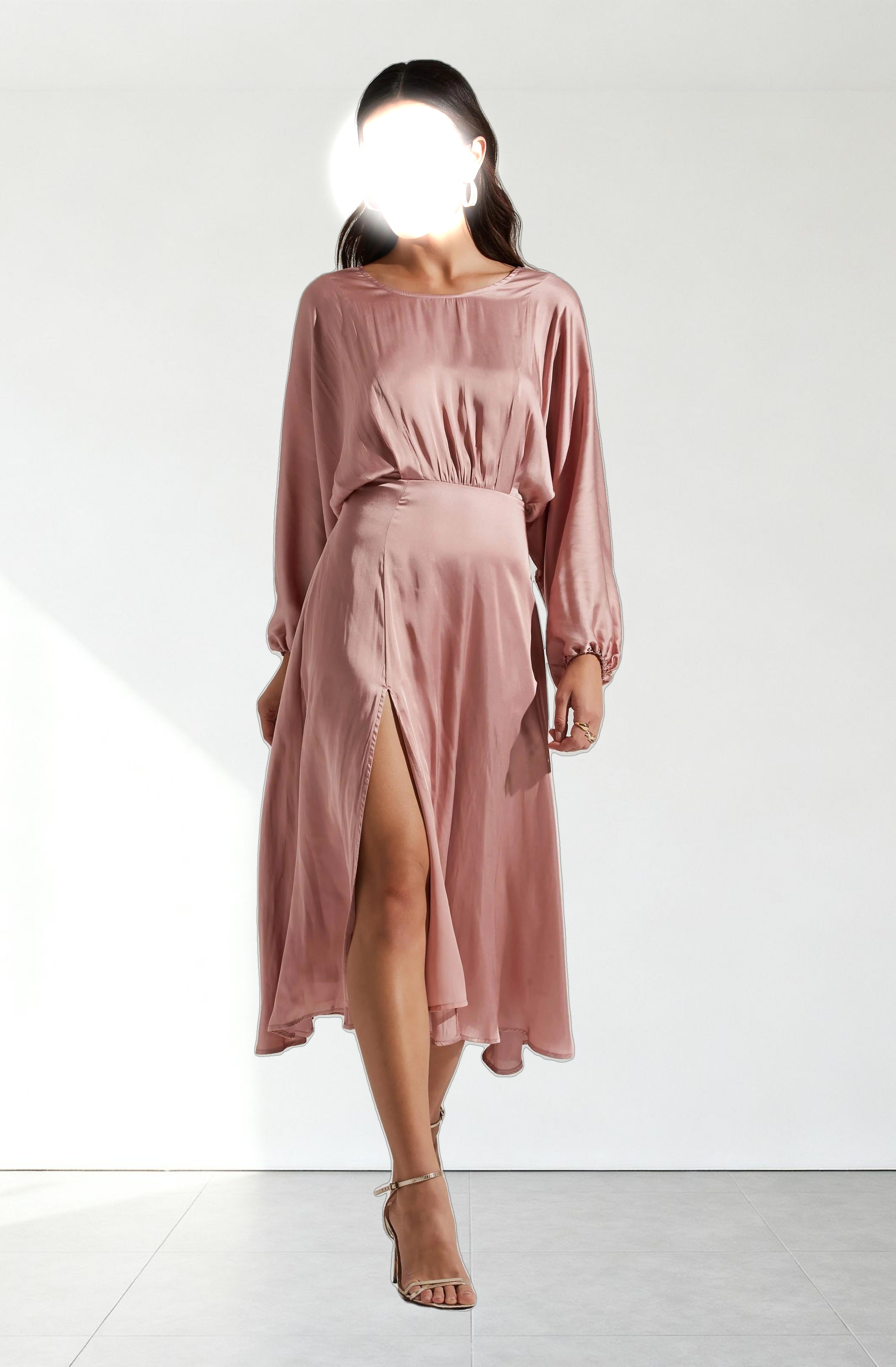 Marin Dolman Sleeve Midi Dress