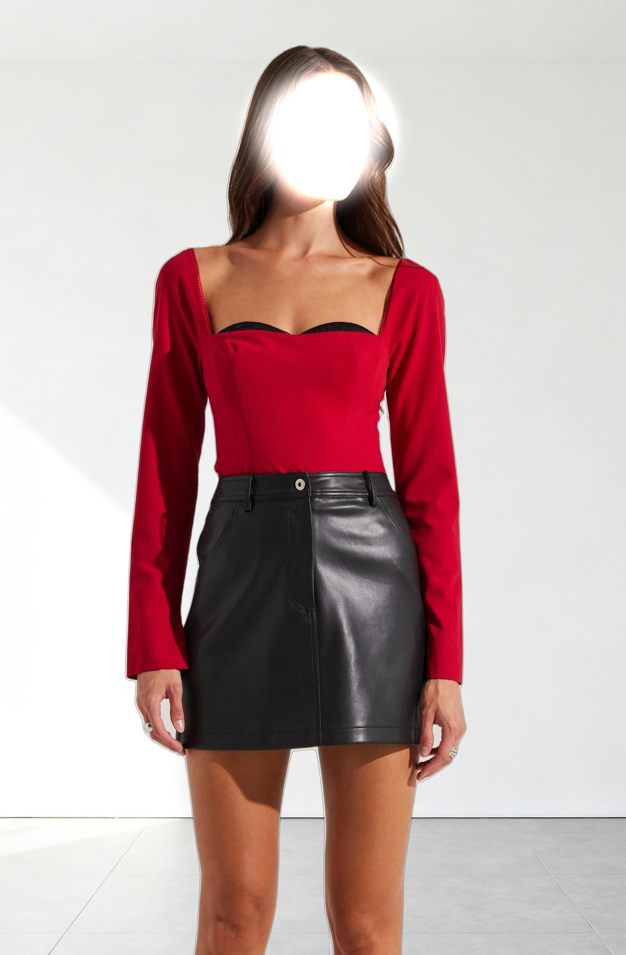 Whitley Peekaboo Contrast Top