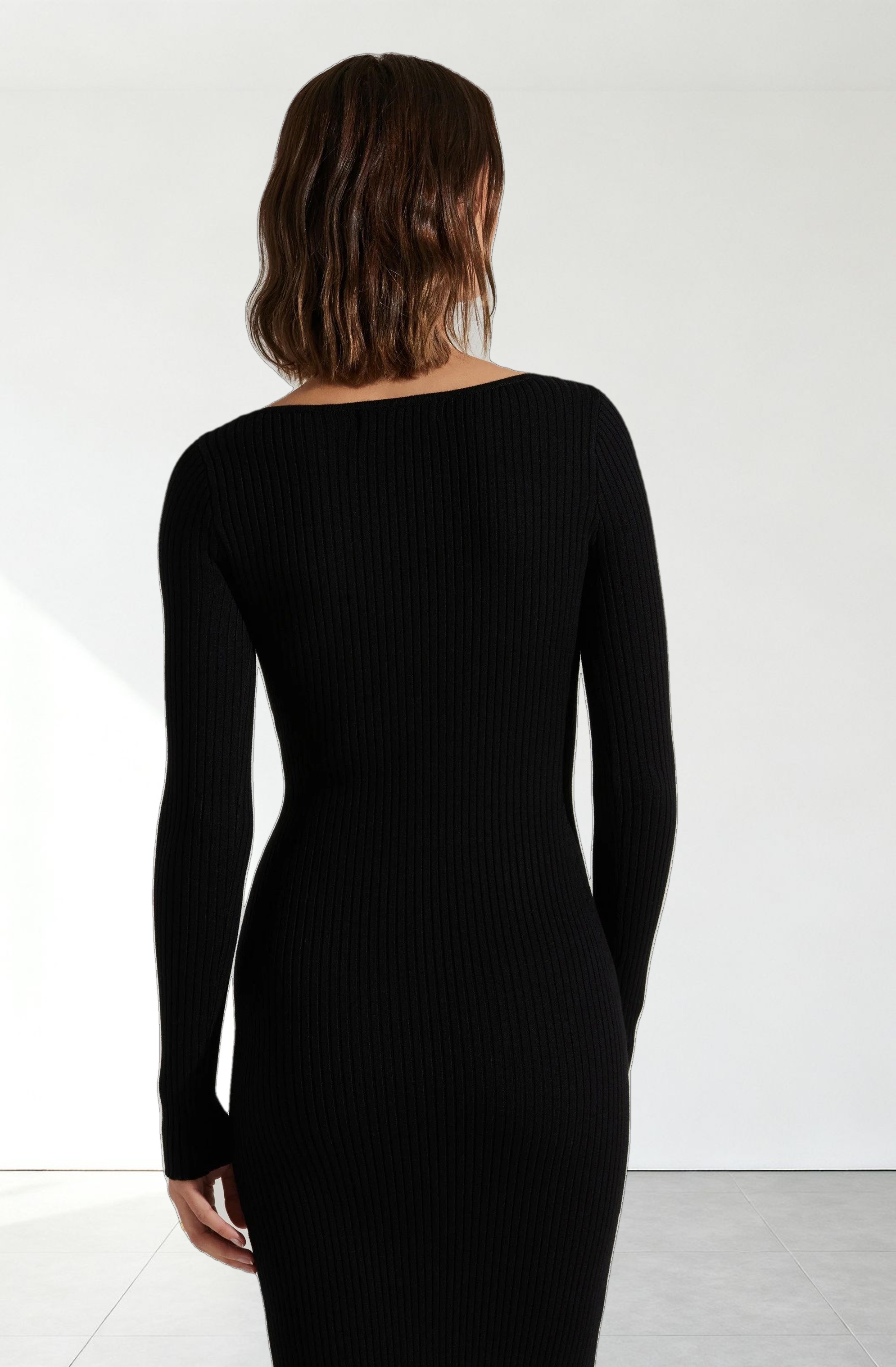 Glenda V-neck Maxi Sweater Dress