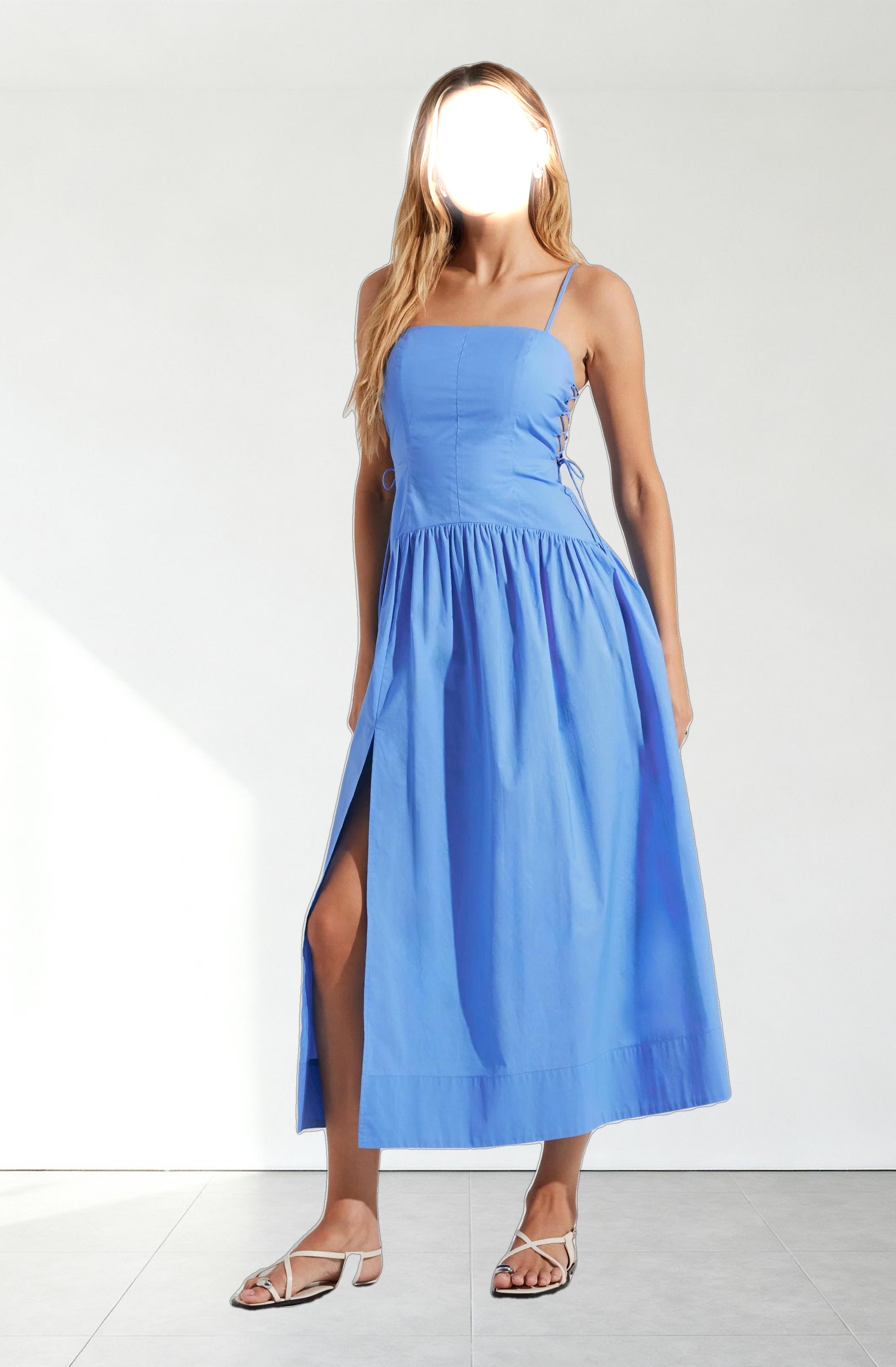 Karah Drop Waist Cutout Dress