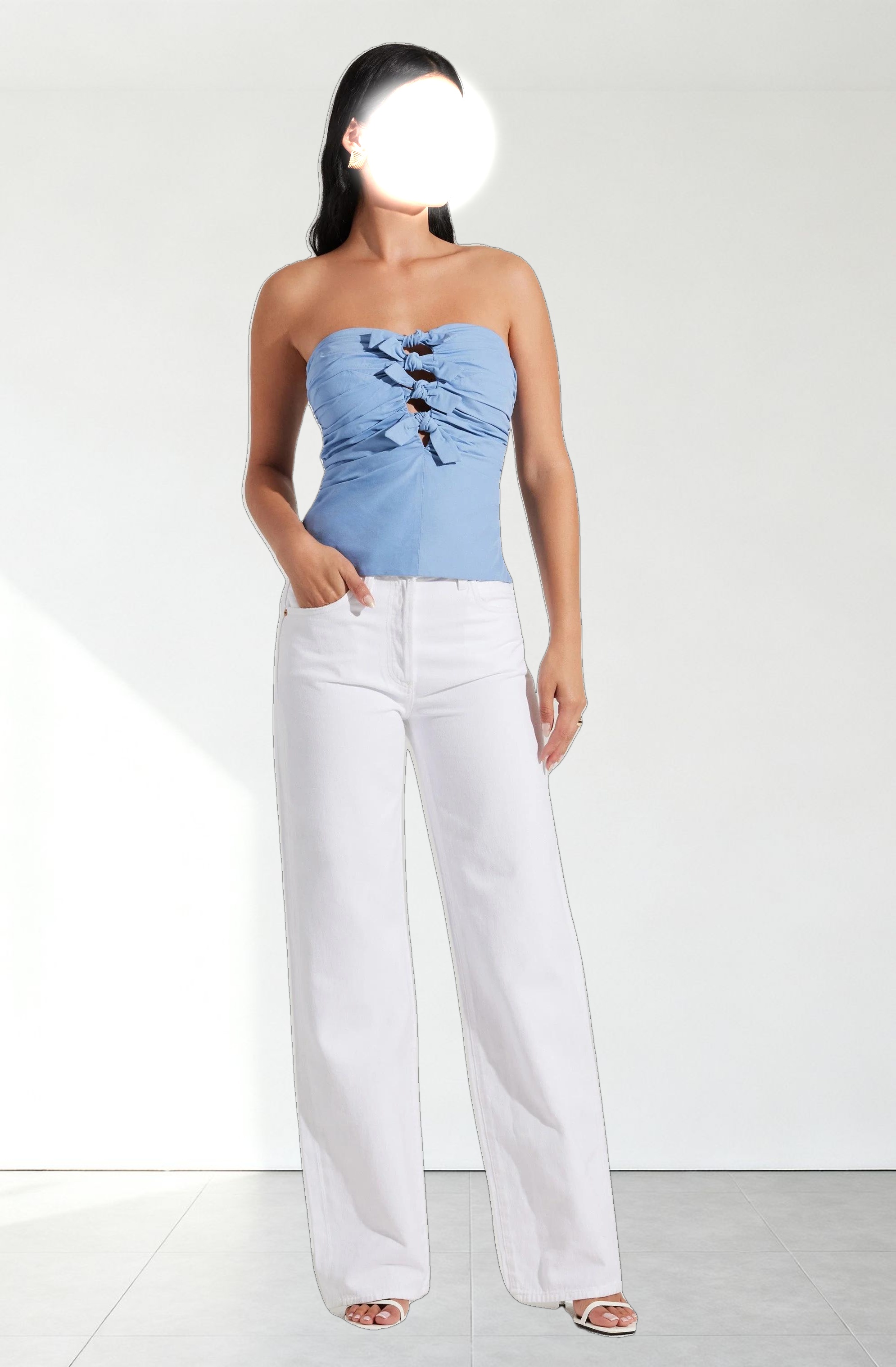 Kierra Strapless Bow Top