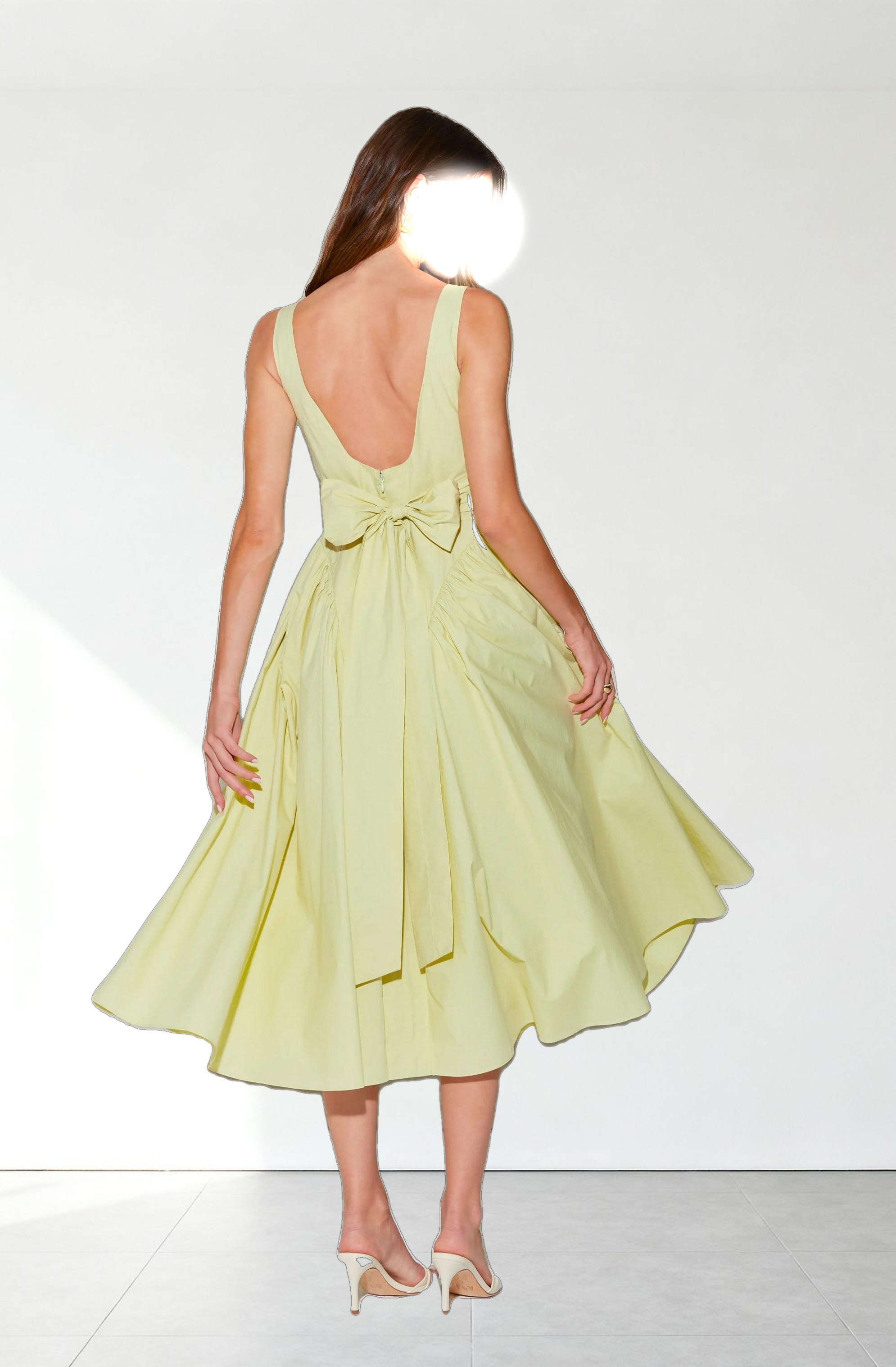 Vinya Poplin Drop Waist Dress