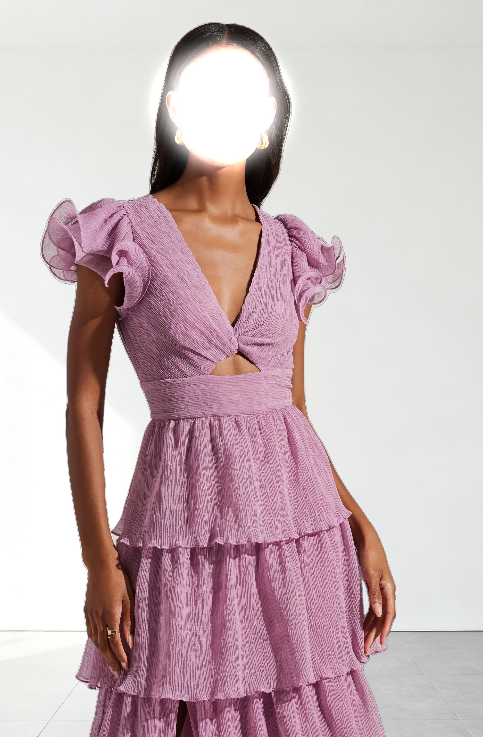 Emporia Tiered Tulle Midi Dress