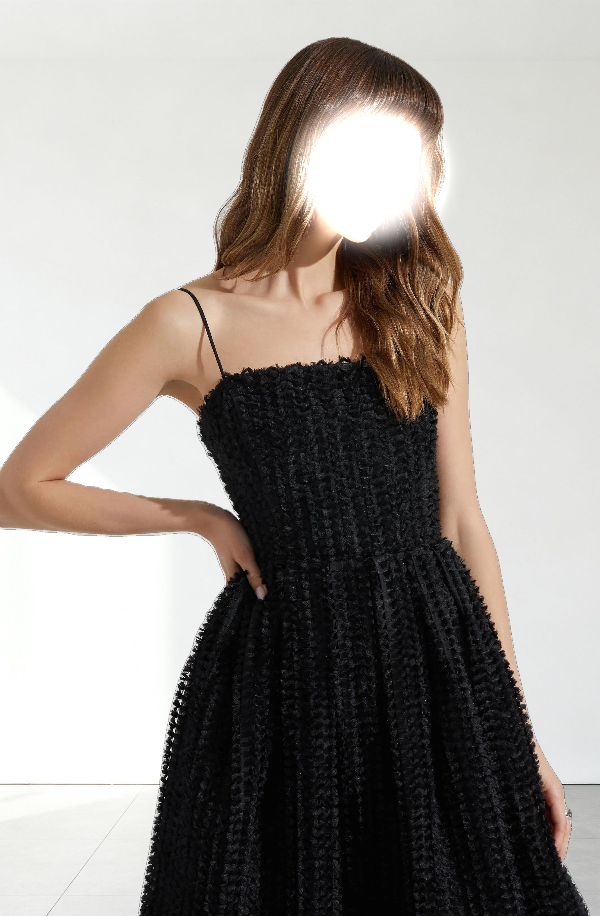 Avani Textured Midi Dress