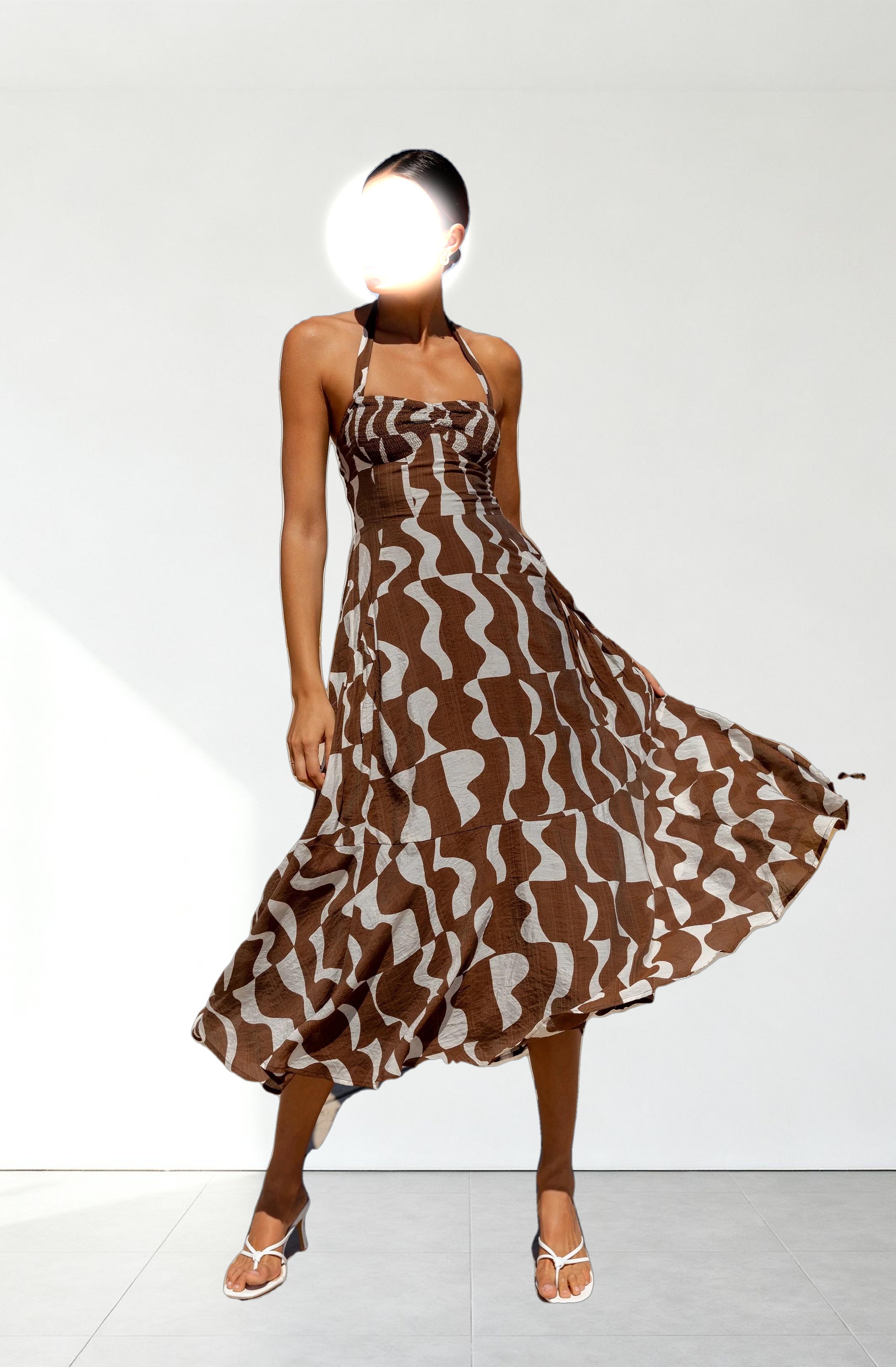 Mariella Halter Maxi Dress