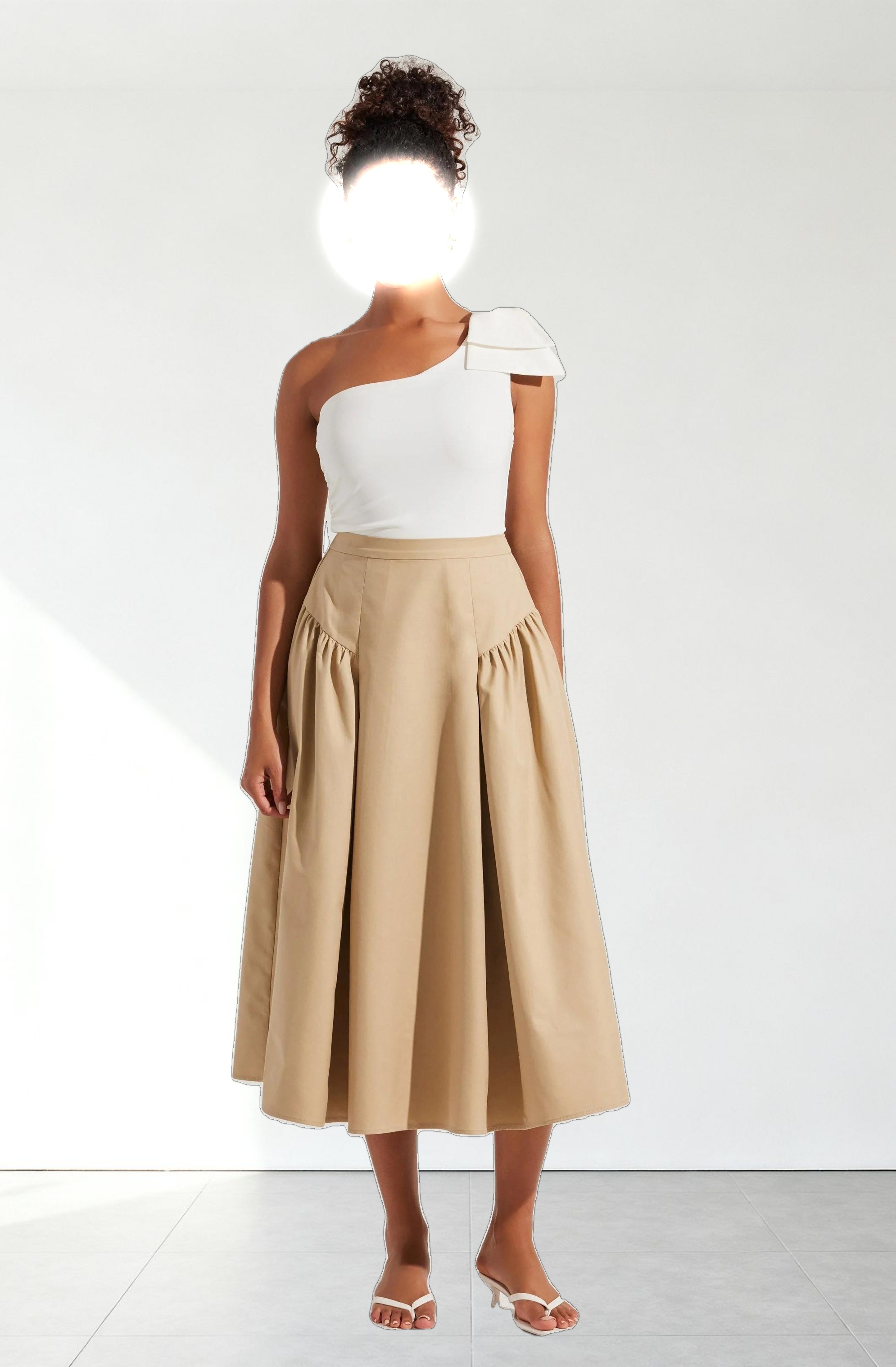 Jalessa One Shoulder Bow Bodysuit