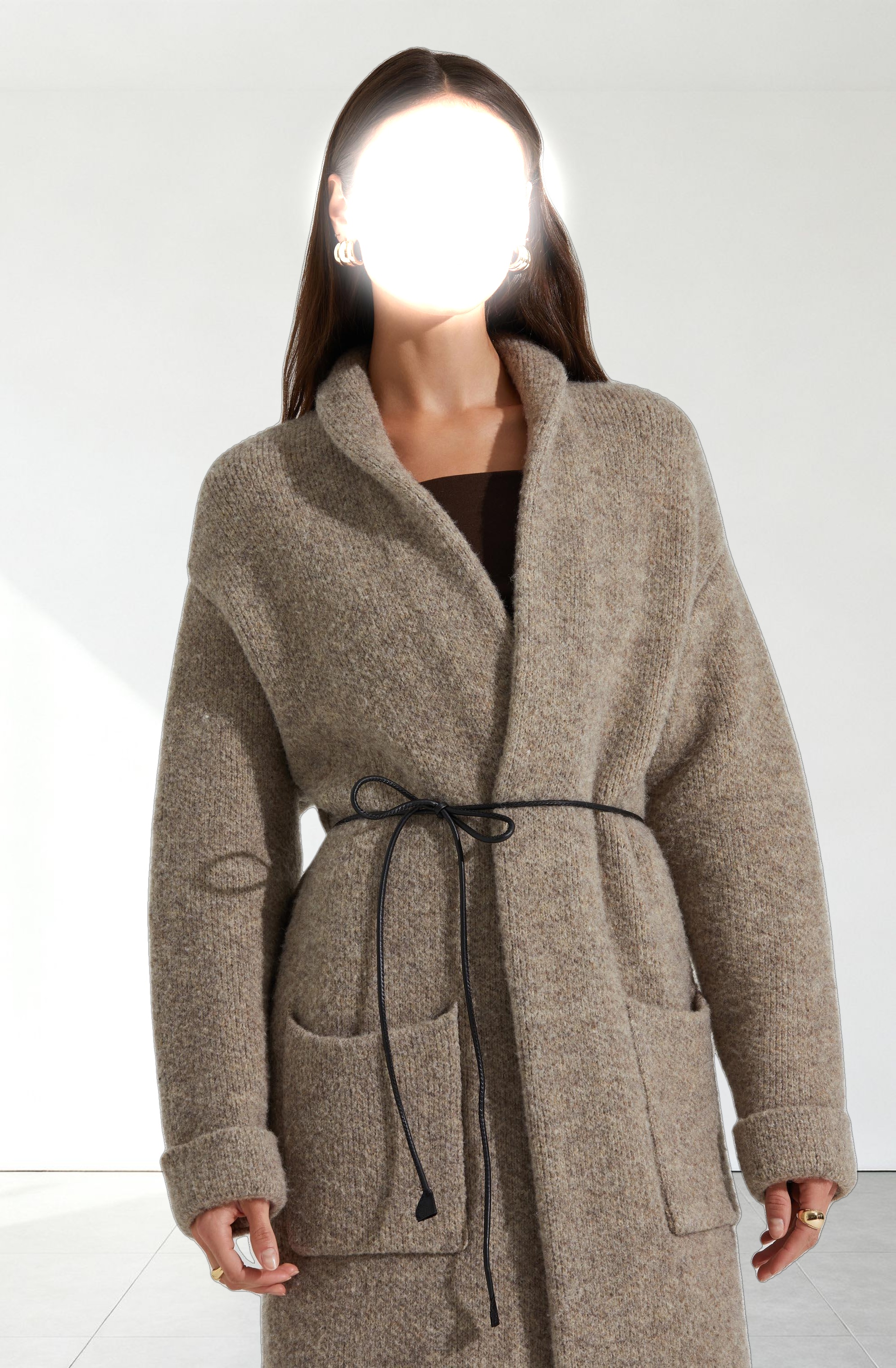 Noor Belted Maxi Cardigan