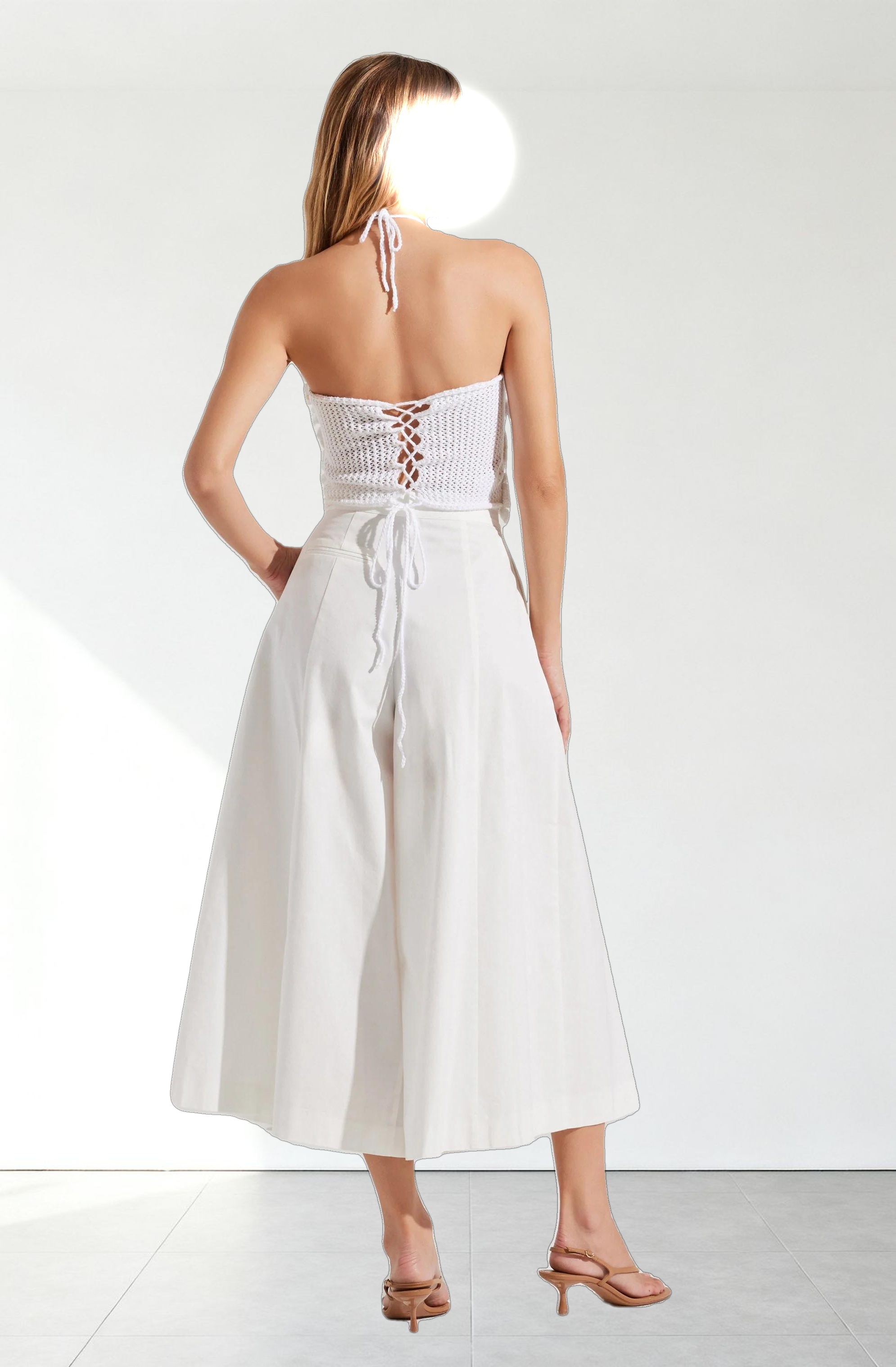 Rowen Pleated Culotte Pants