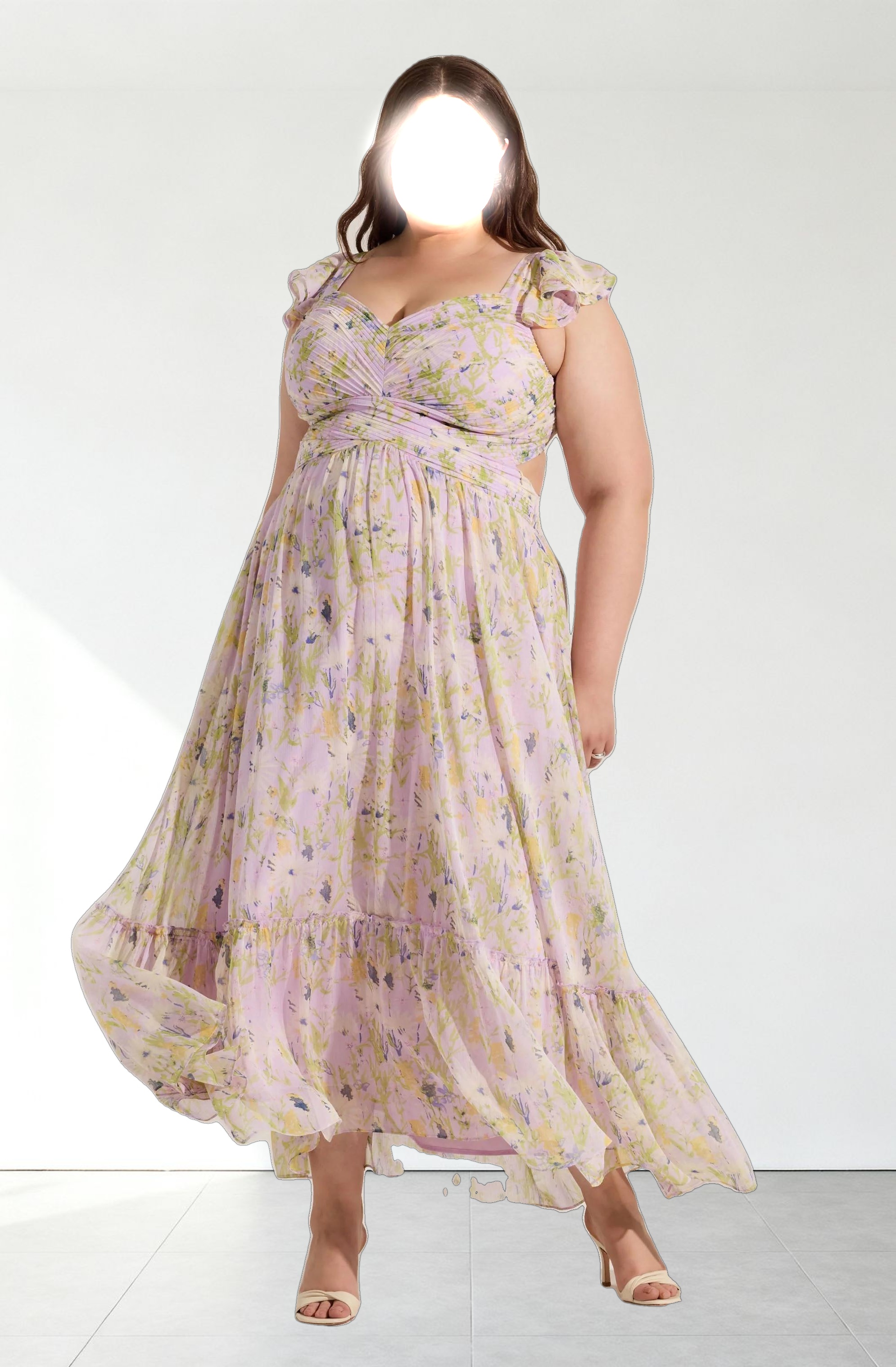 Primrose Floral Strappy Back Maxi Dress