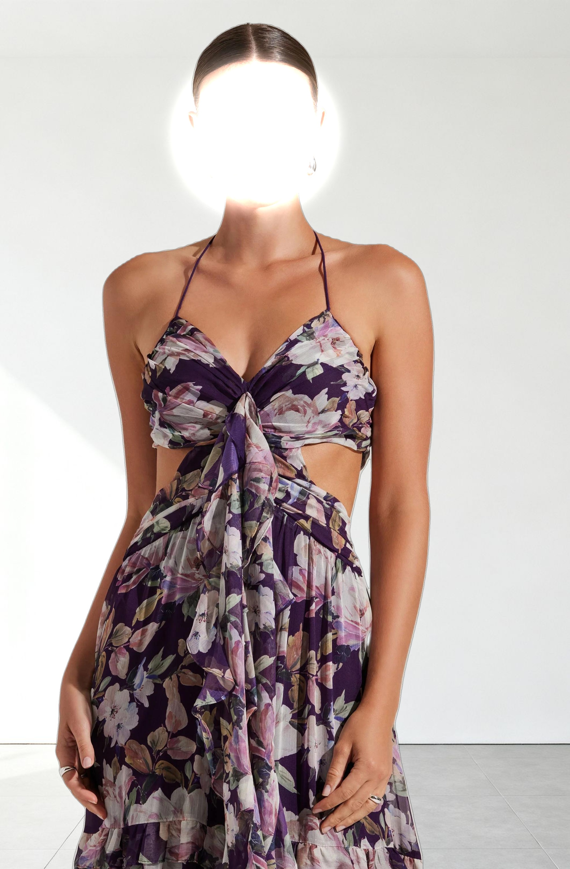 Kitsune Floral Maxi Dress