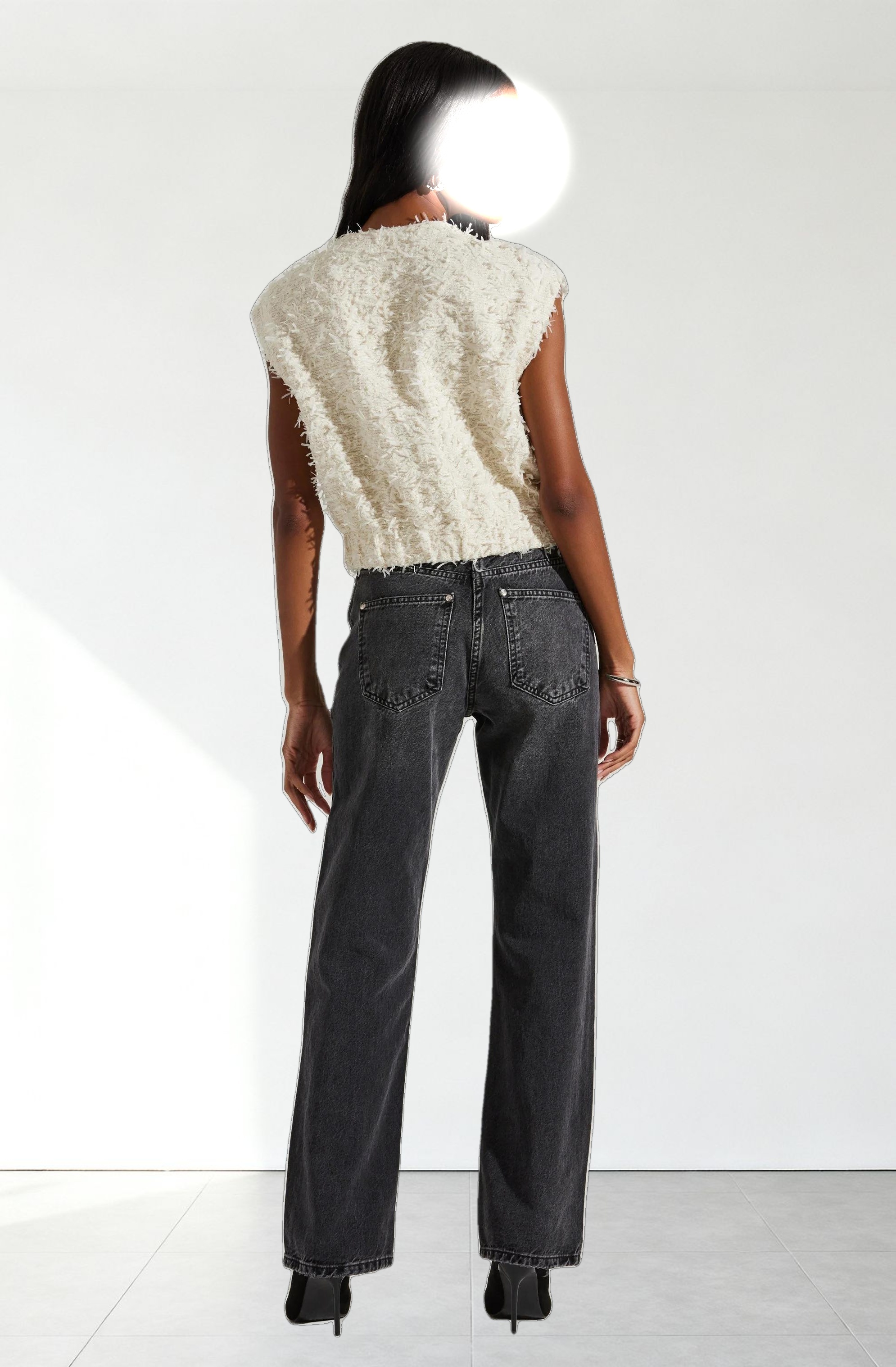 Pedrine Textured Tweed Vest