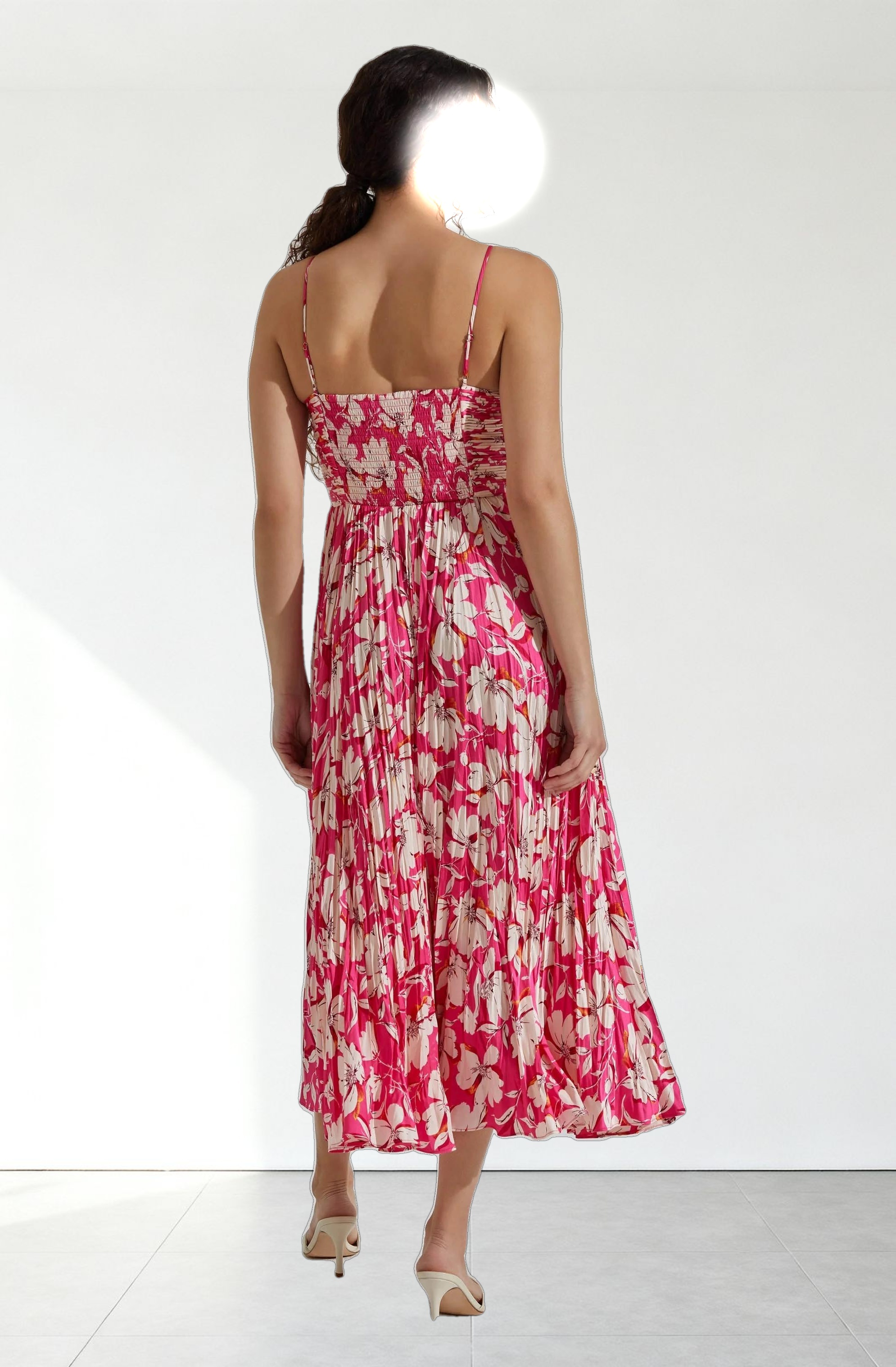 Maeve Pleated Midi Dress