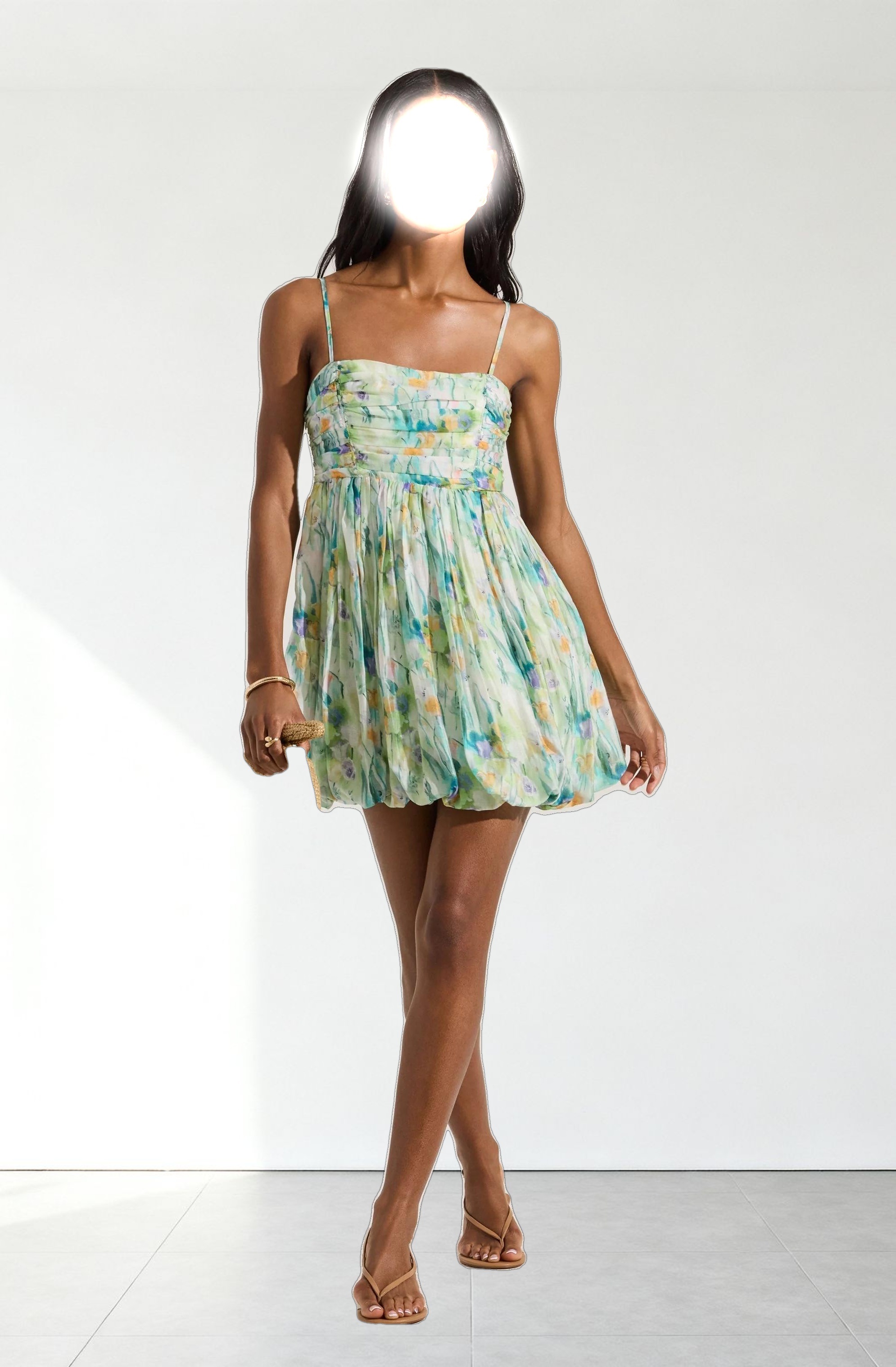 Bubble Floral Mini Dress