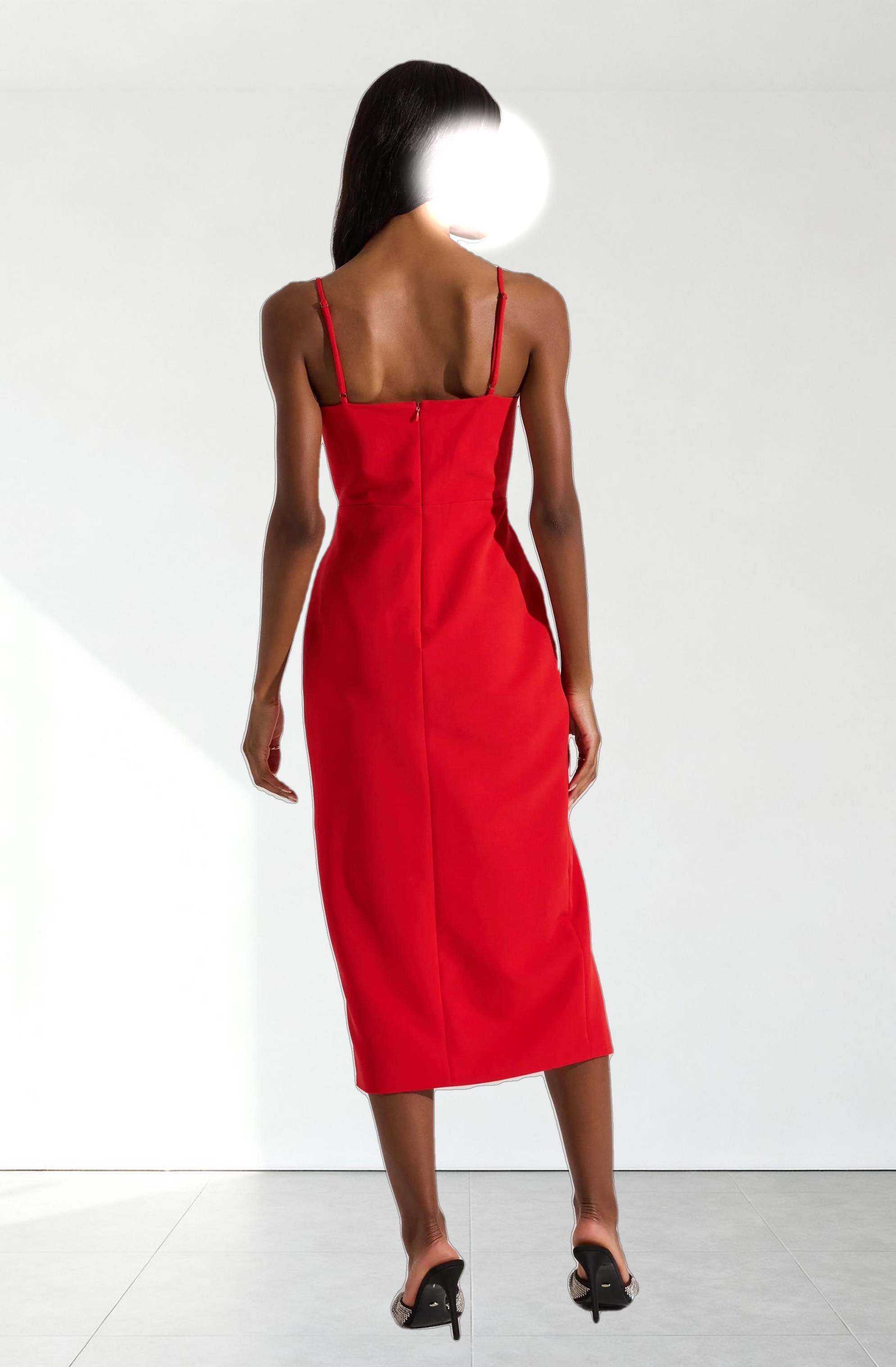 Embellished Bow Detail Midi Dress