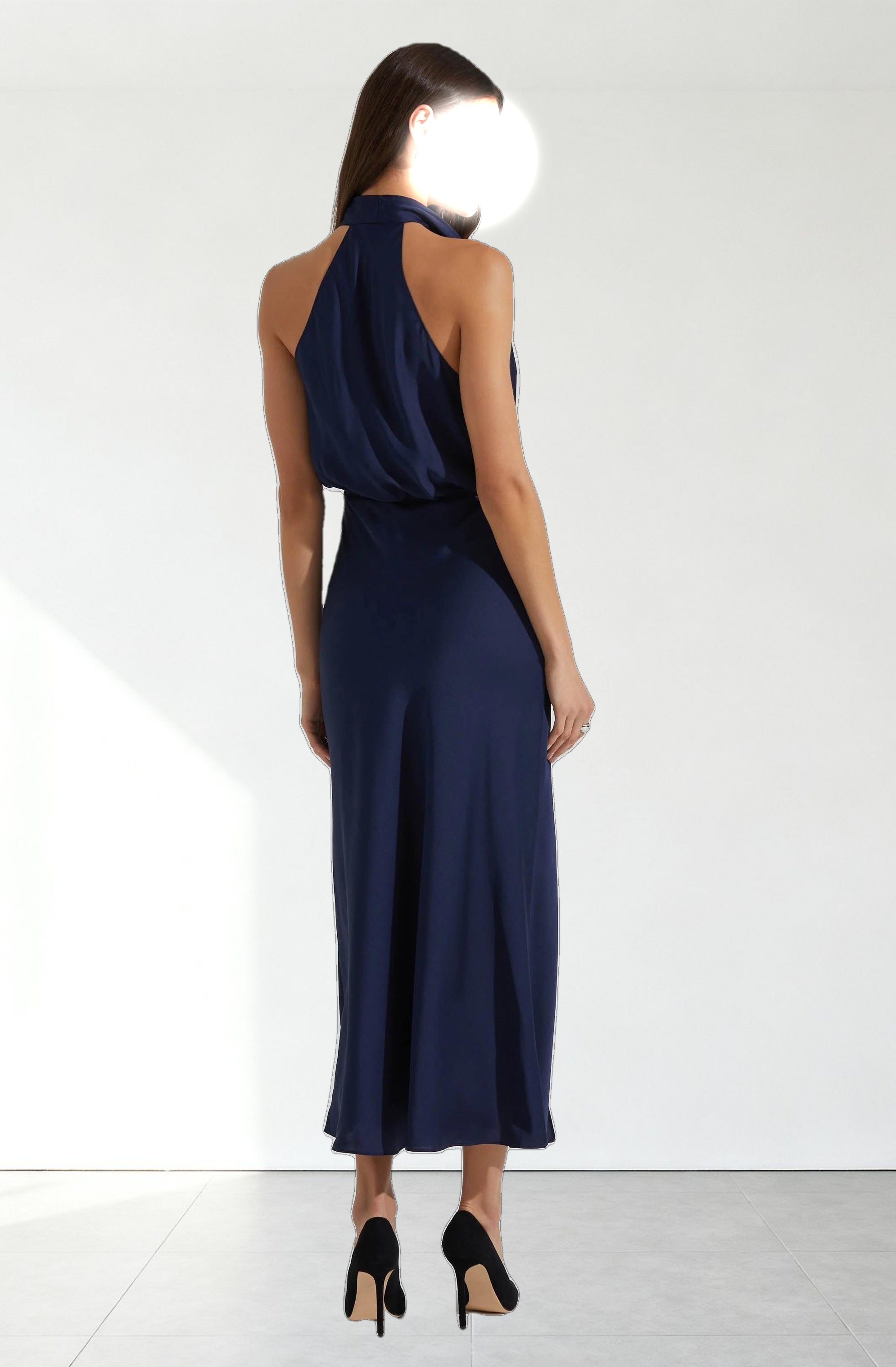 Jelyn Satin Midi Dress