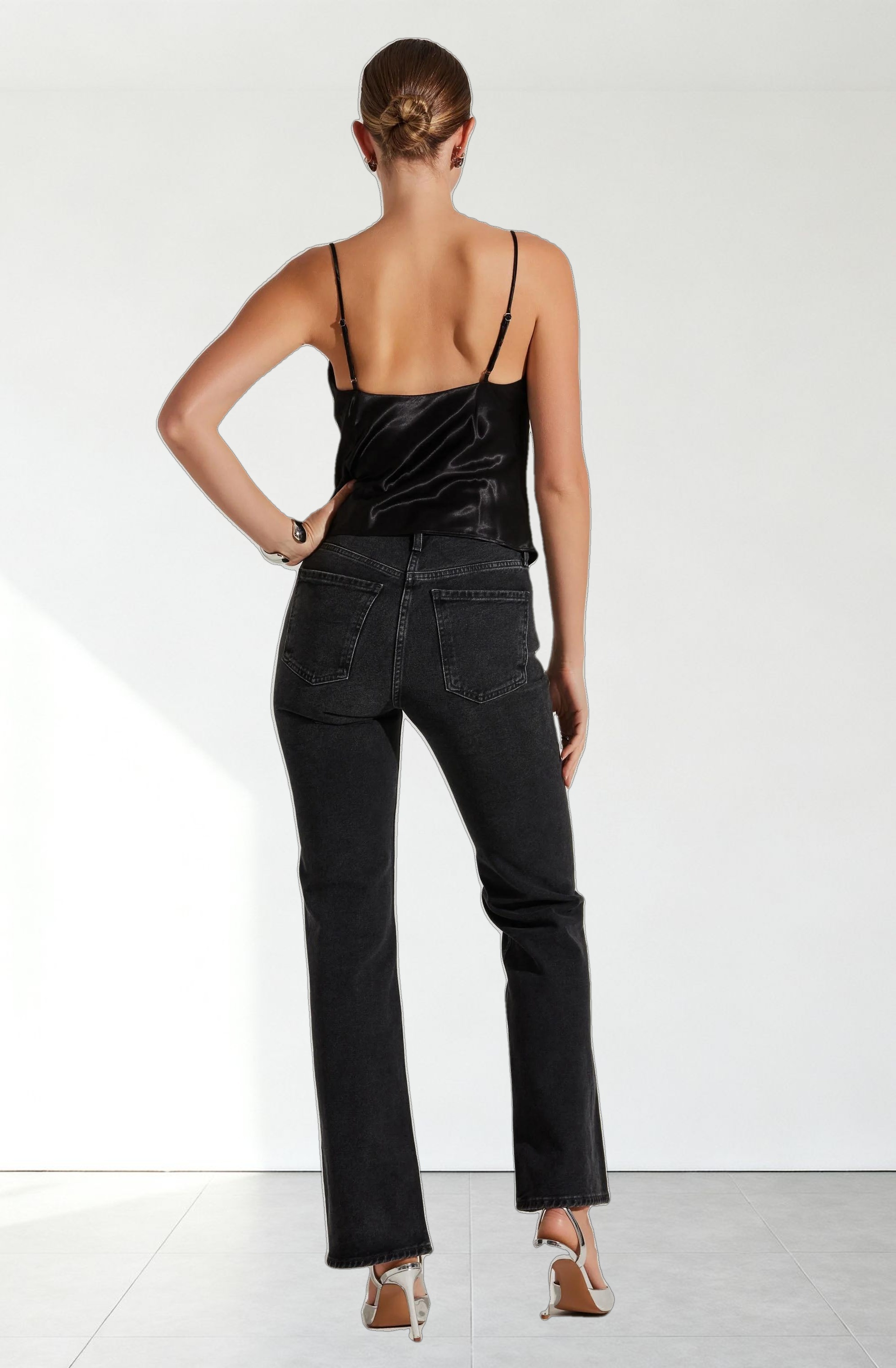 Alithea Draped Satin Top