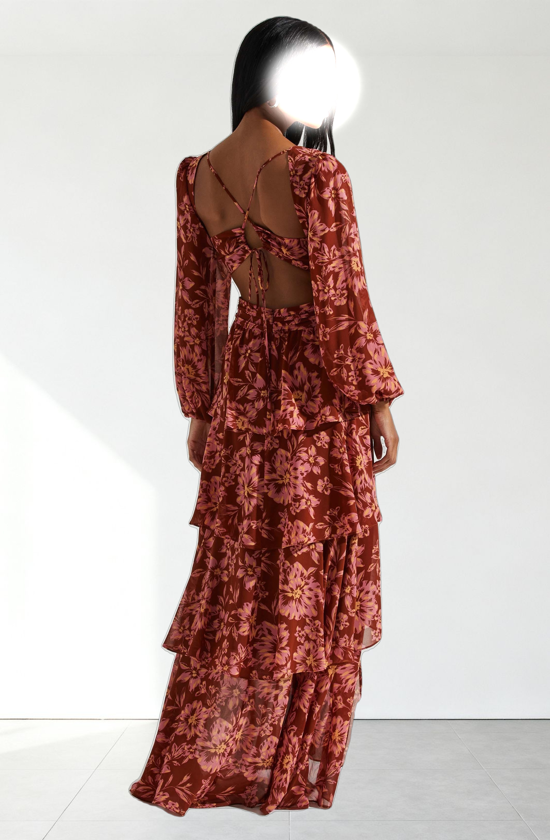 Anora Floral Tiered Maxi Dress