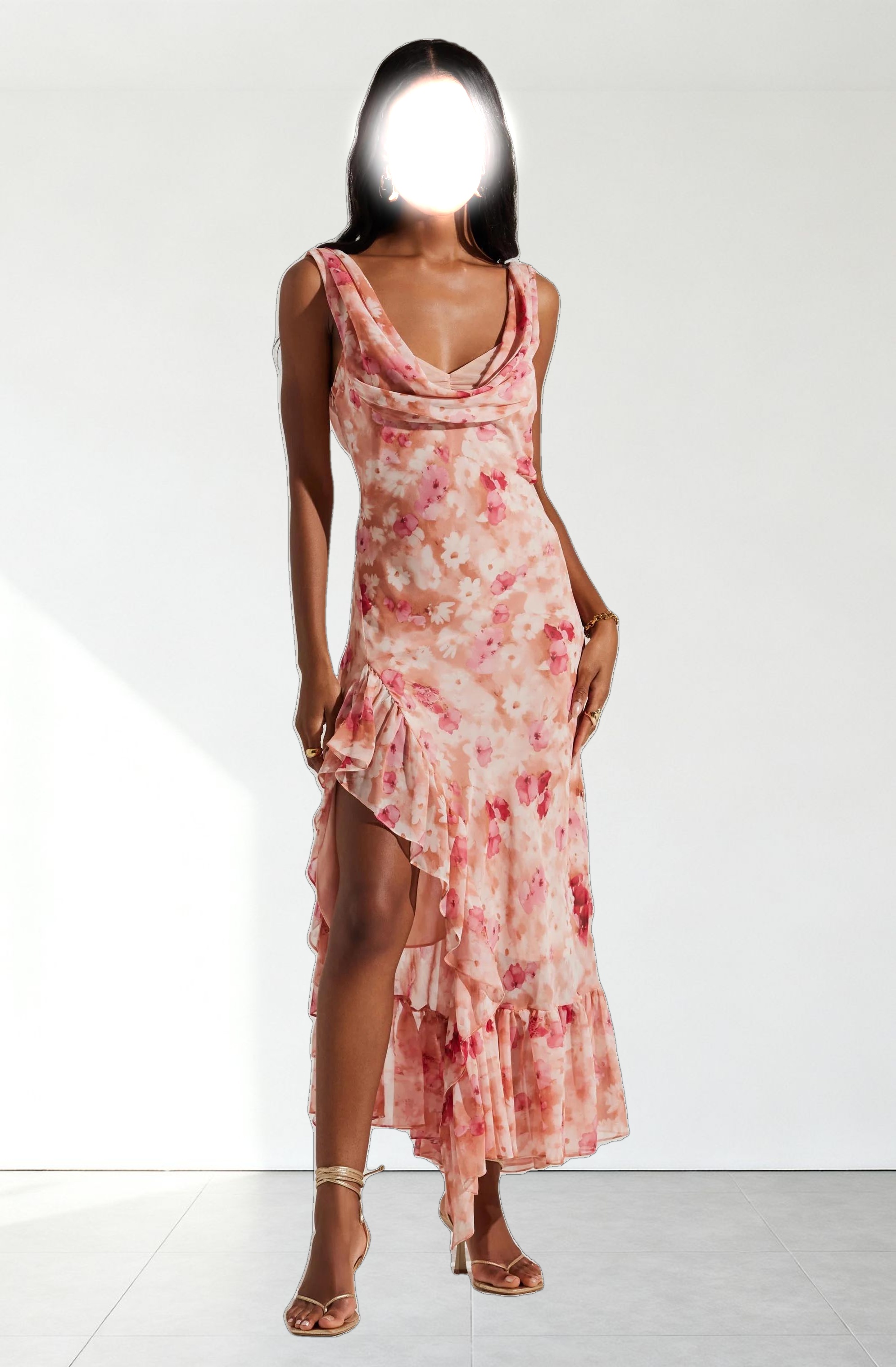 Cecilia Cowl Neck Maxi Dress