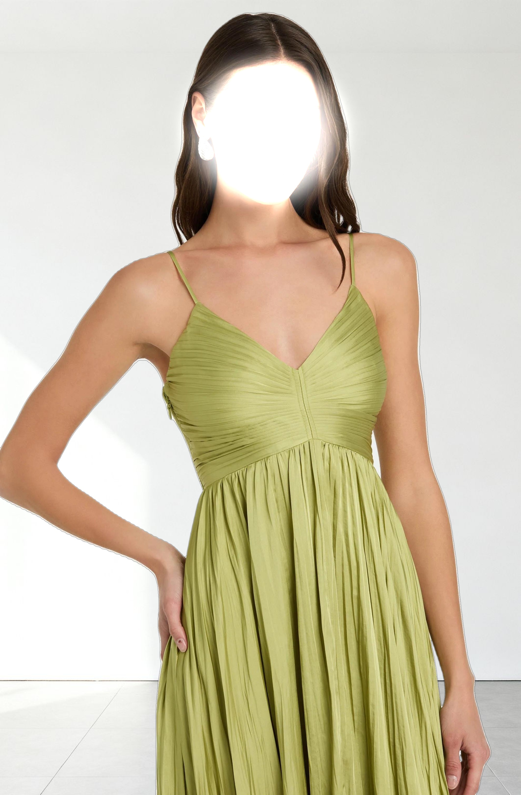 Maeve Pleated Midi Dress