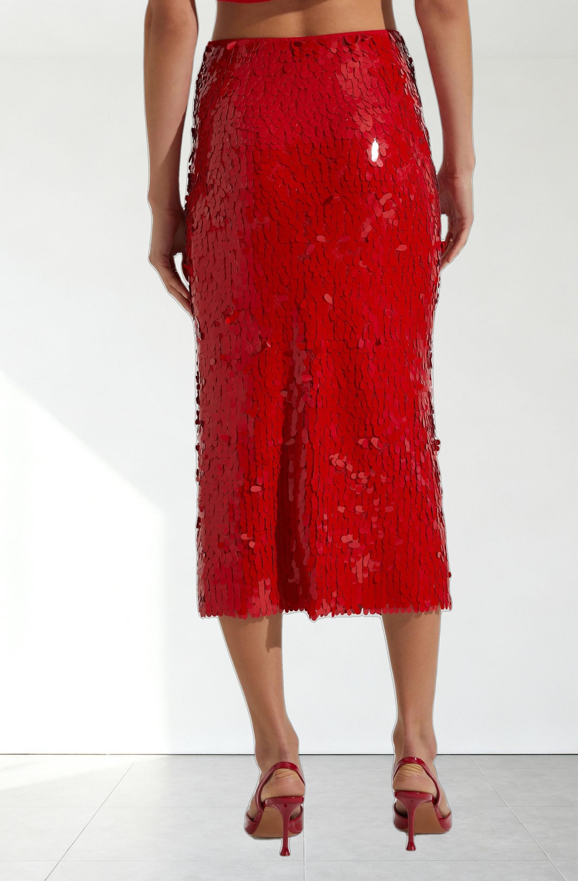 Amos Sequin Midi Skirt