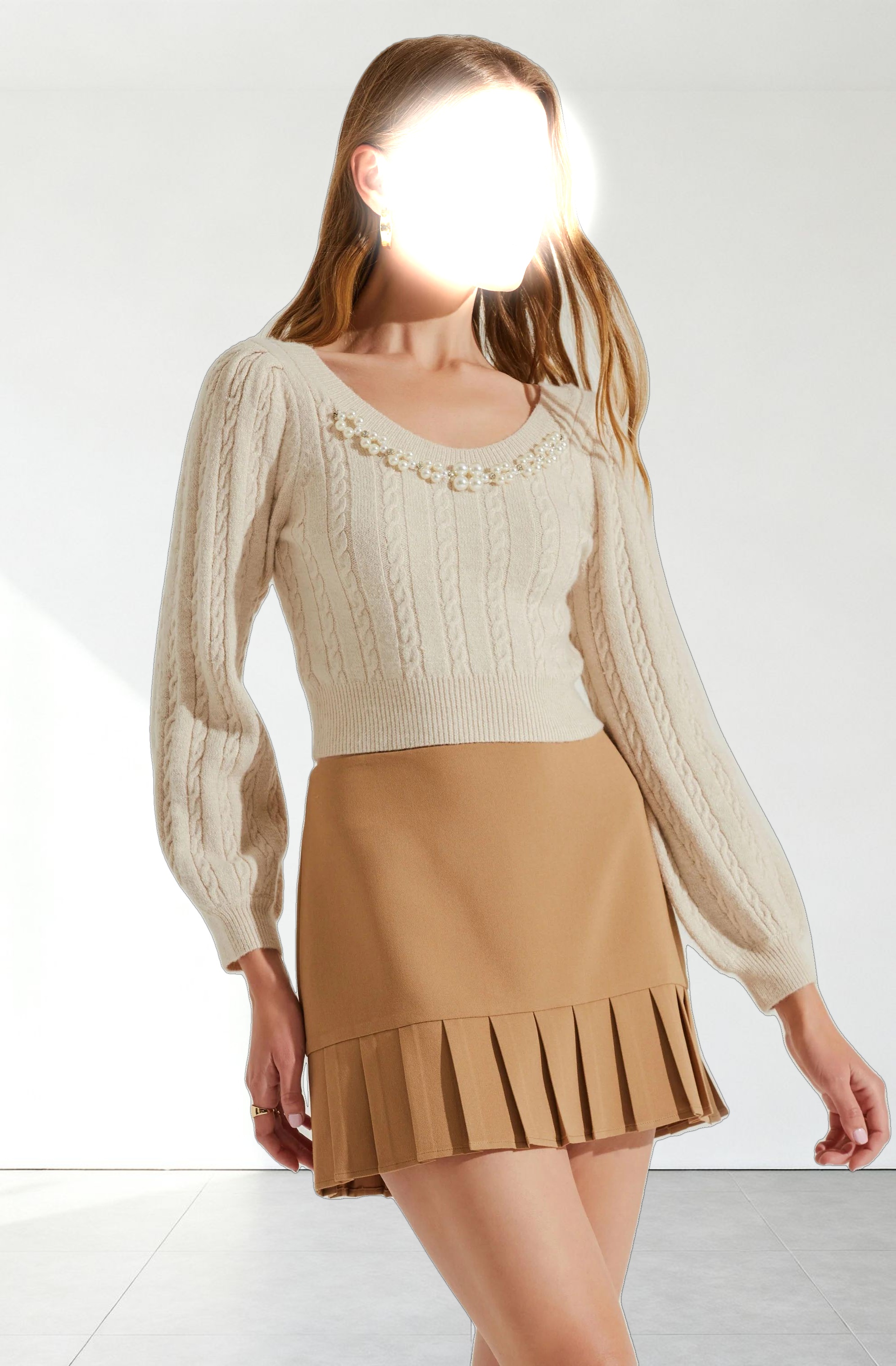 Fabiana Pleated Mini Skirt