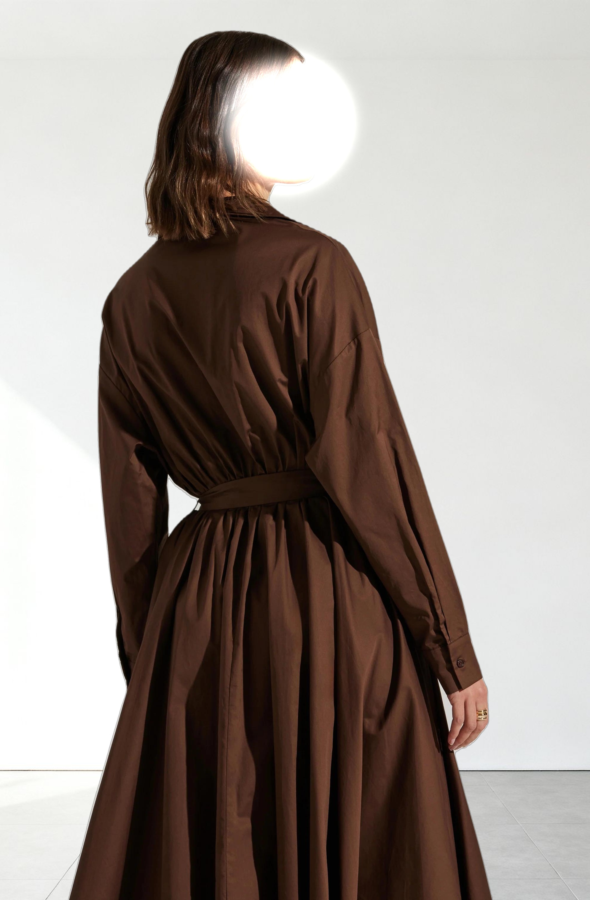 Darany Belted Midi Shirt Dress