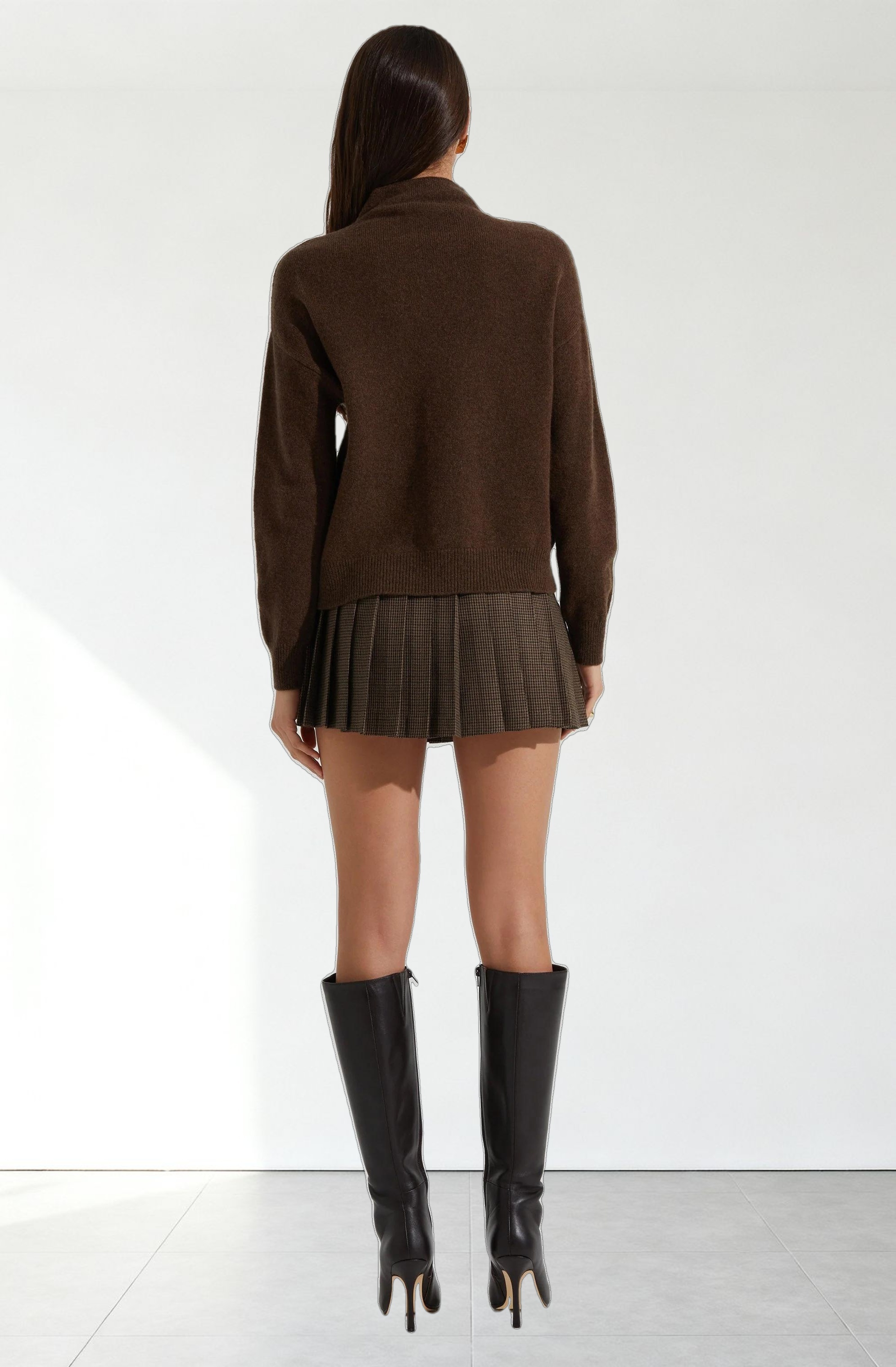 Adley Mock Neck Wool Sweater