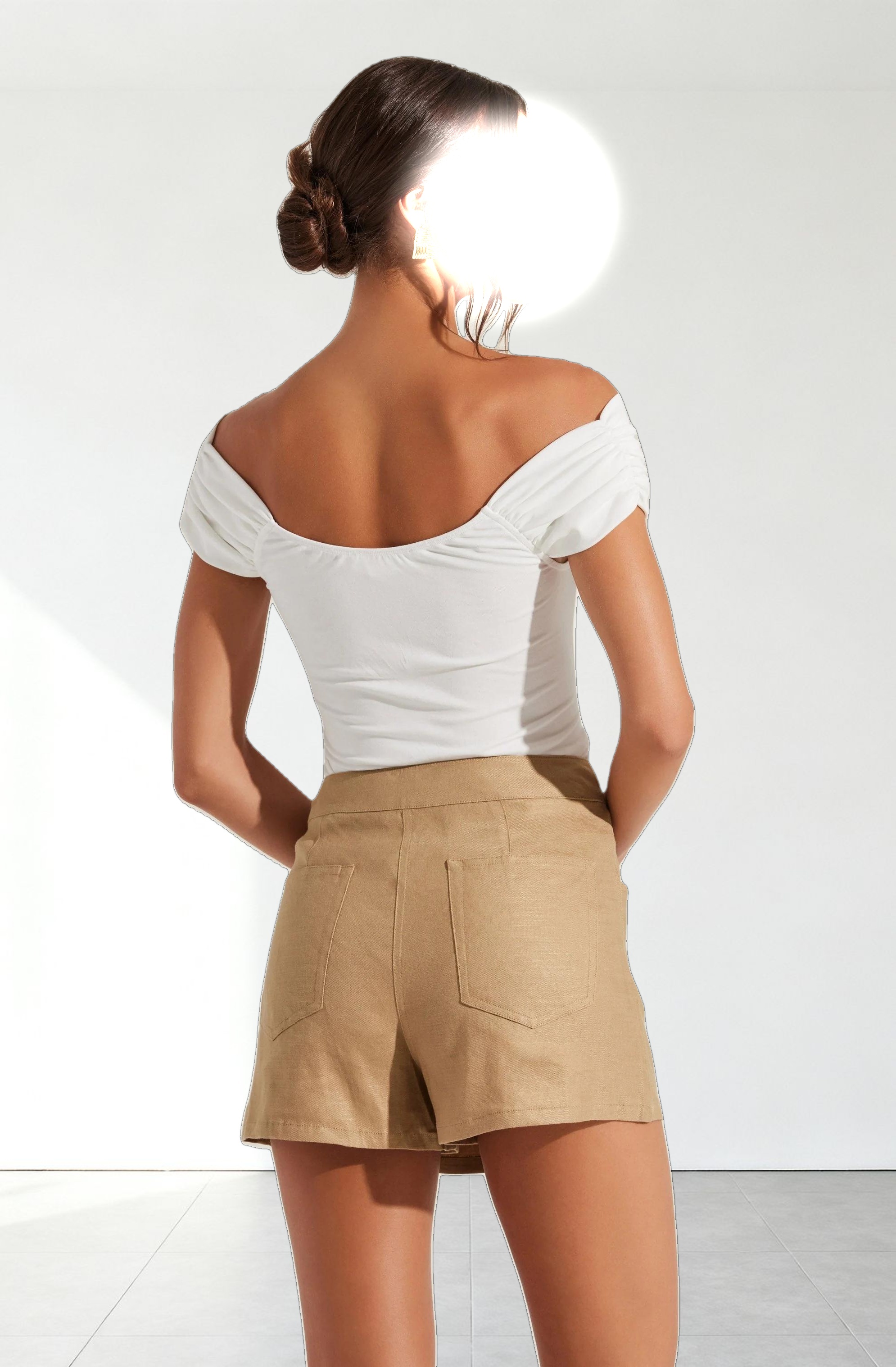 Gissel Crossover Off Shoulder Bodysuit