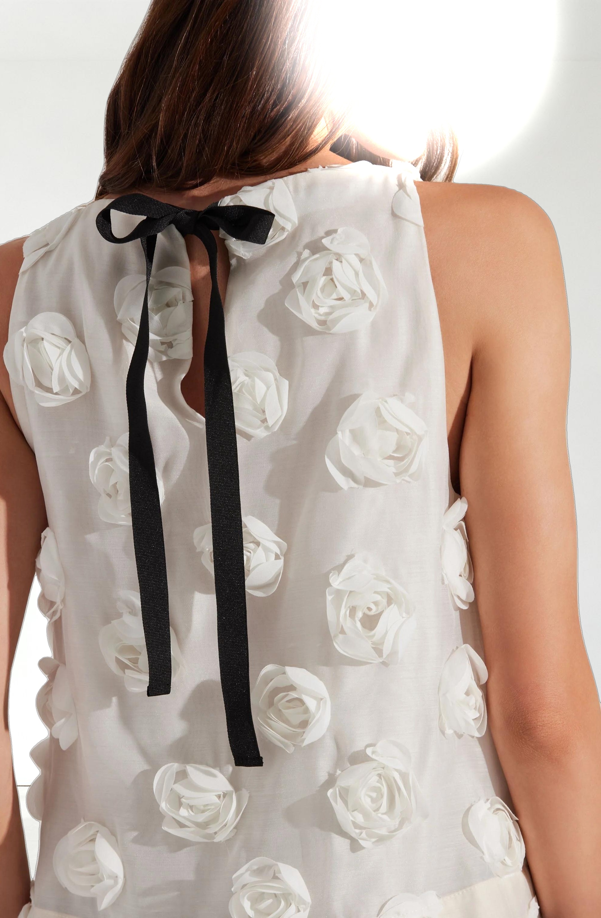 Floria 3D Floral Appliqué Top