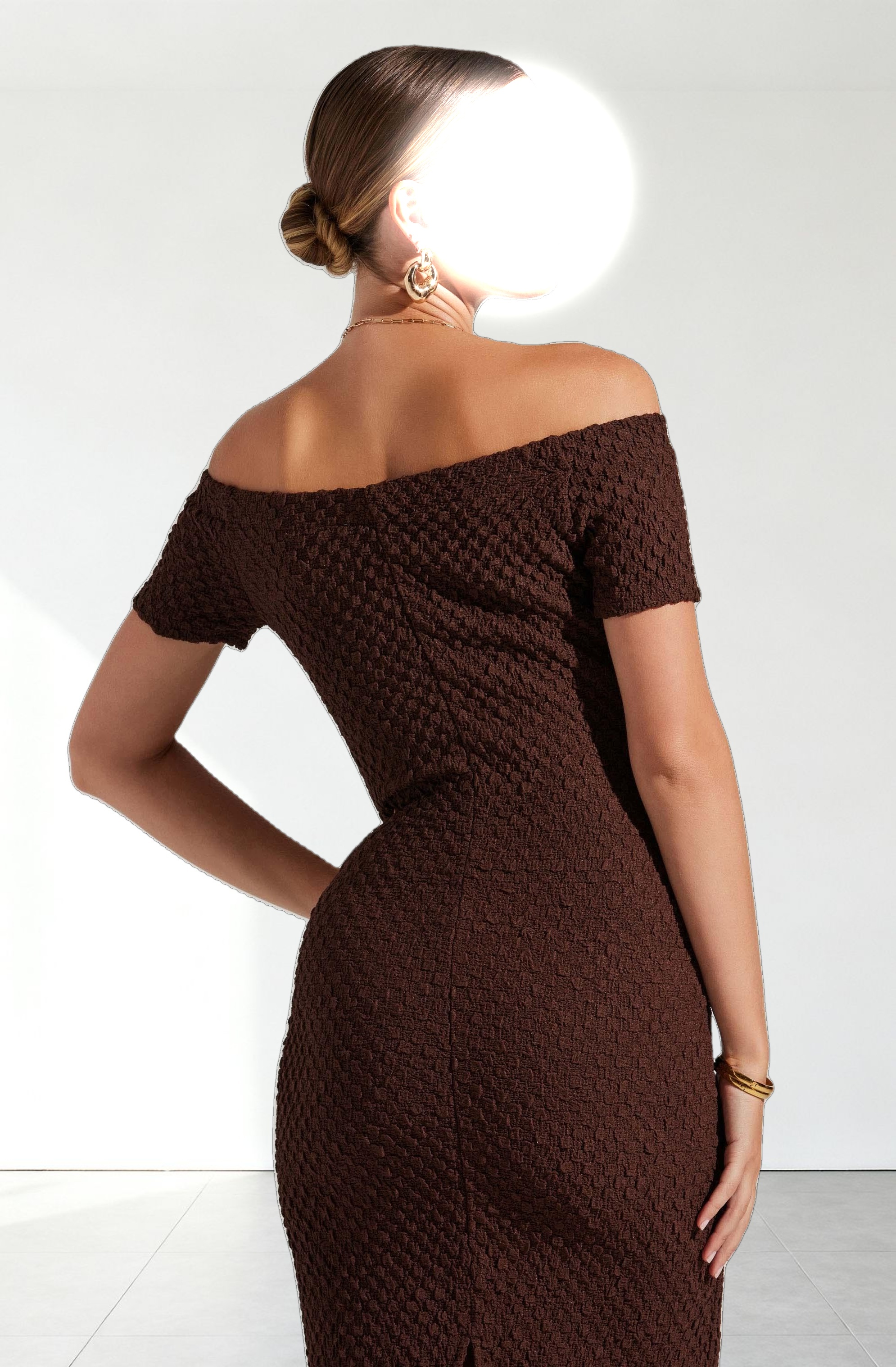 Promise Off Shoulder Midi Dress