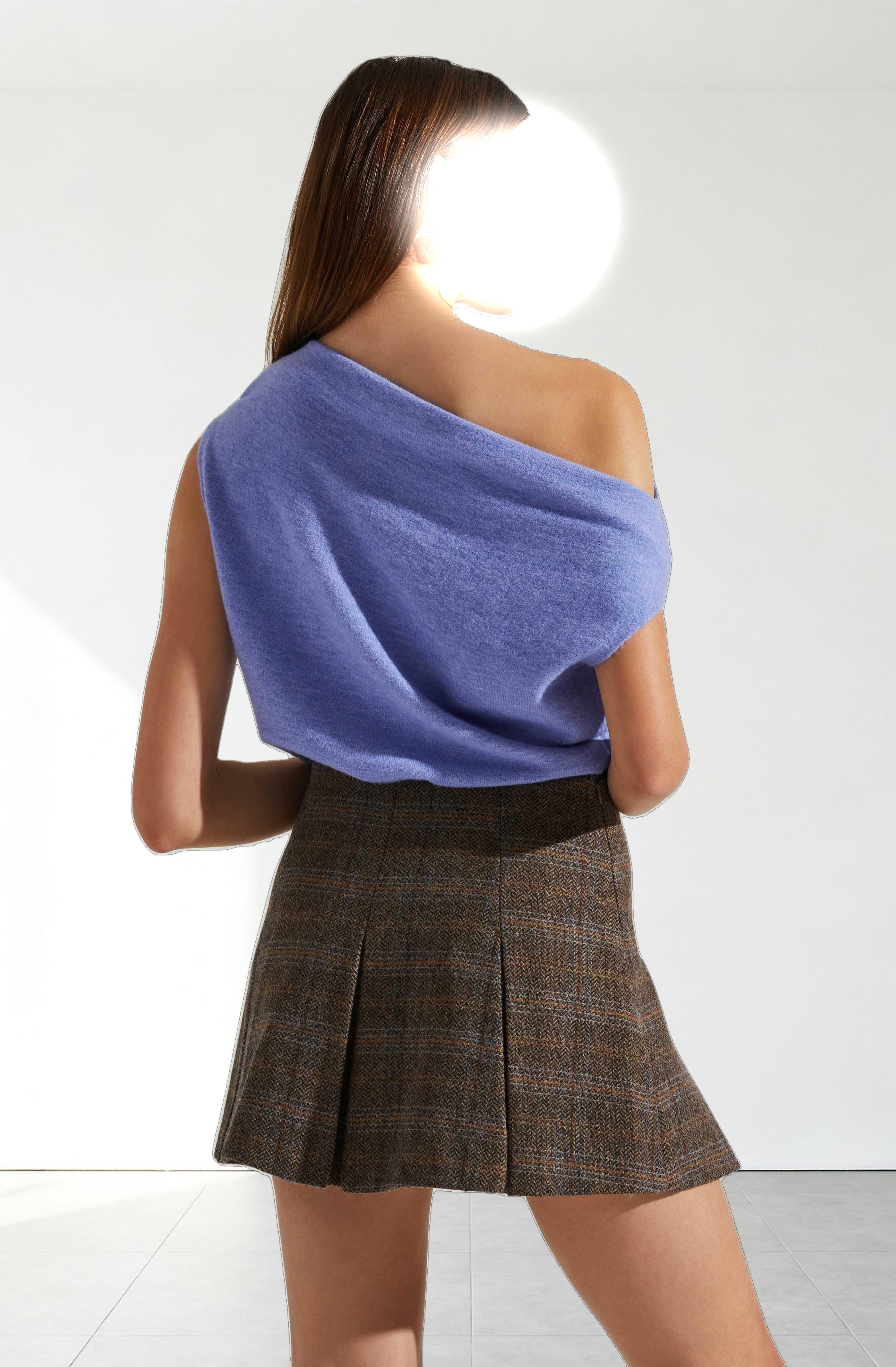 Devin Sleeveless One Shoulder Sweater