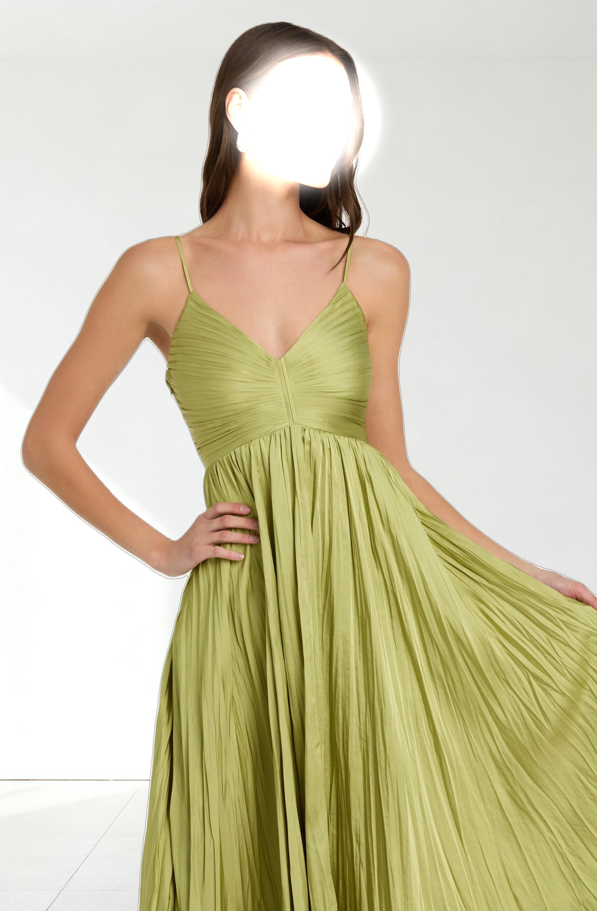 Maeve Pleated Midi Dress