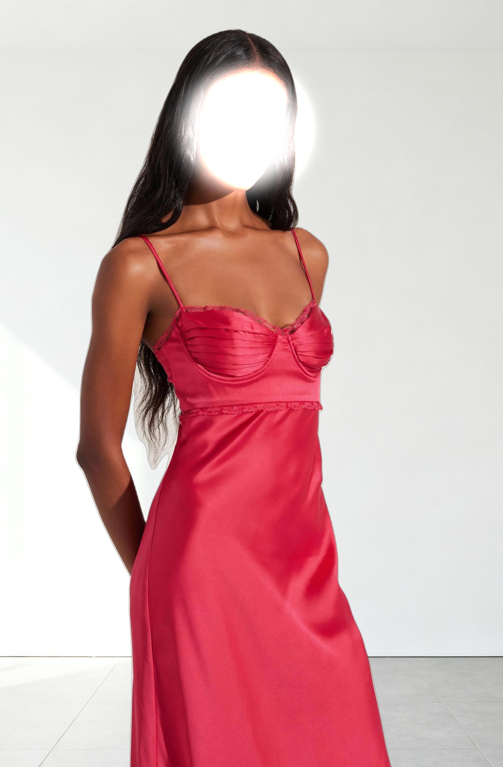 Florianne Satin Maxi Dress