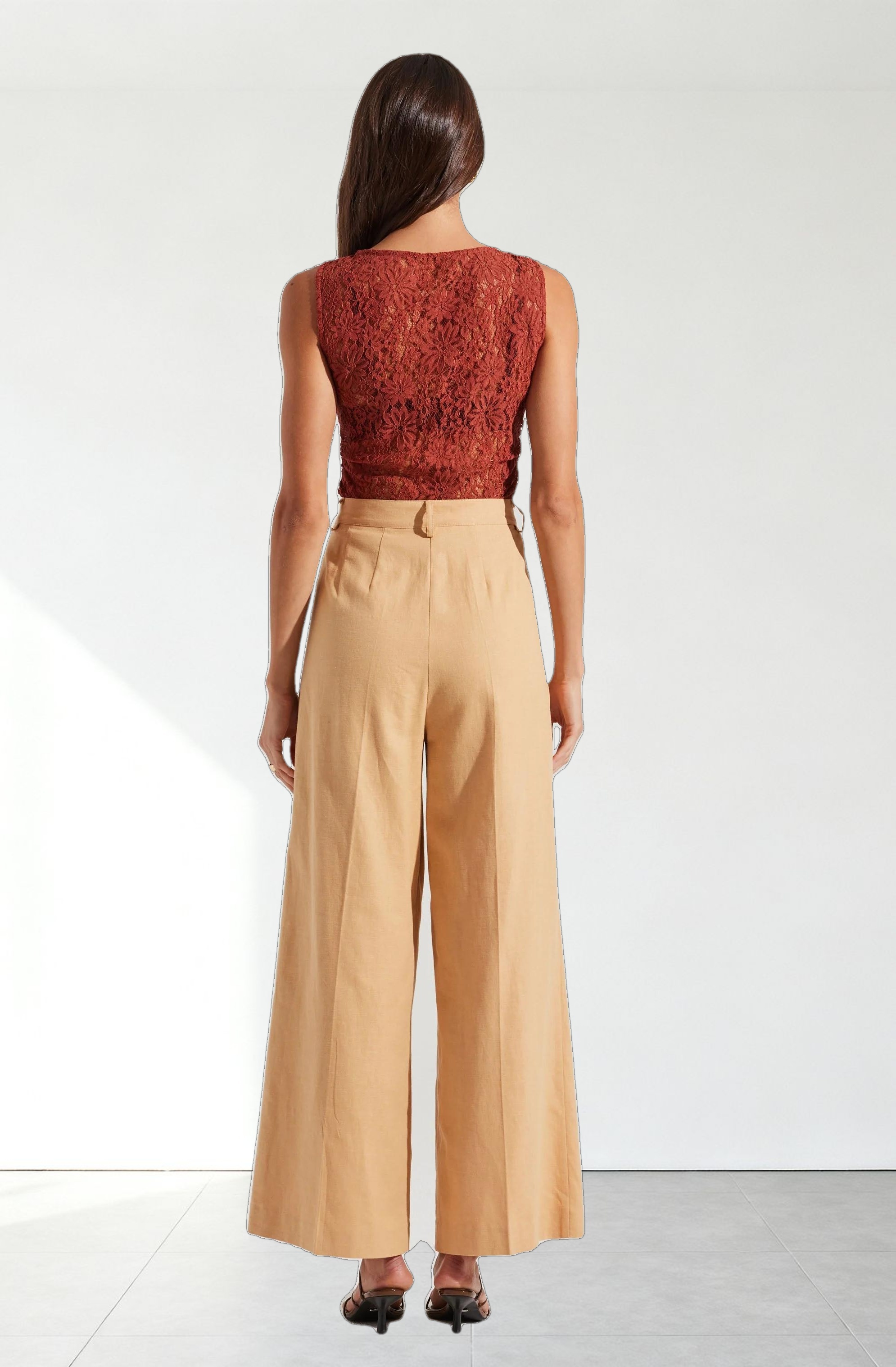 Kairi Lace High Neck Top