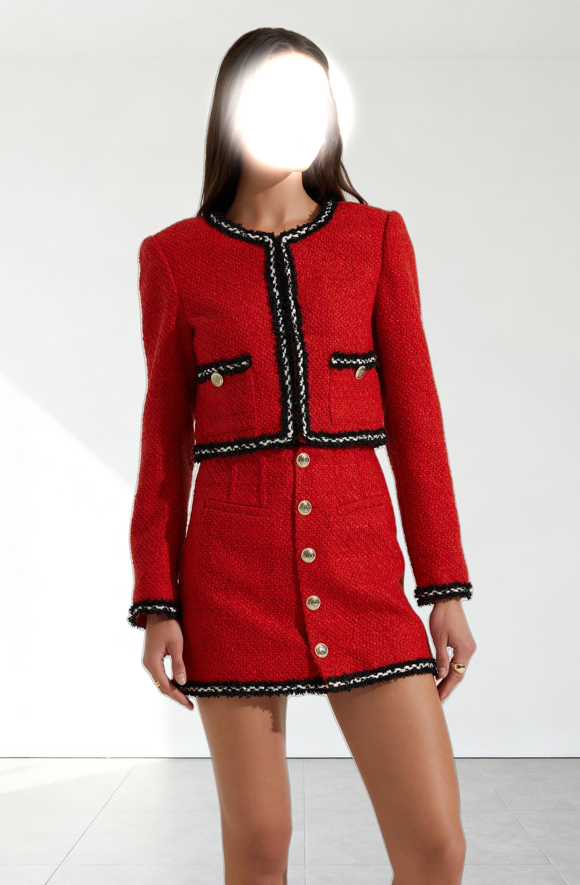 Milena Boxy Tweed Jacket