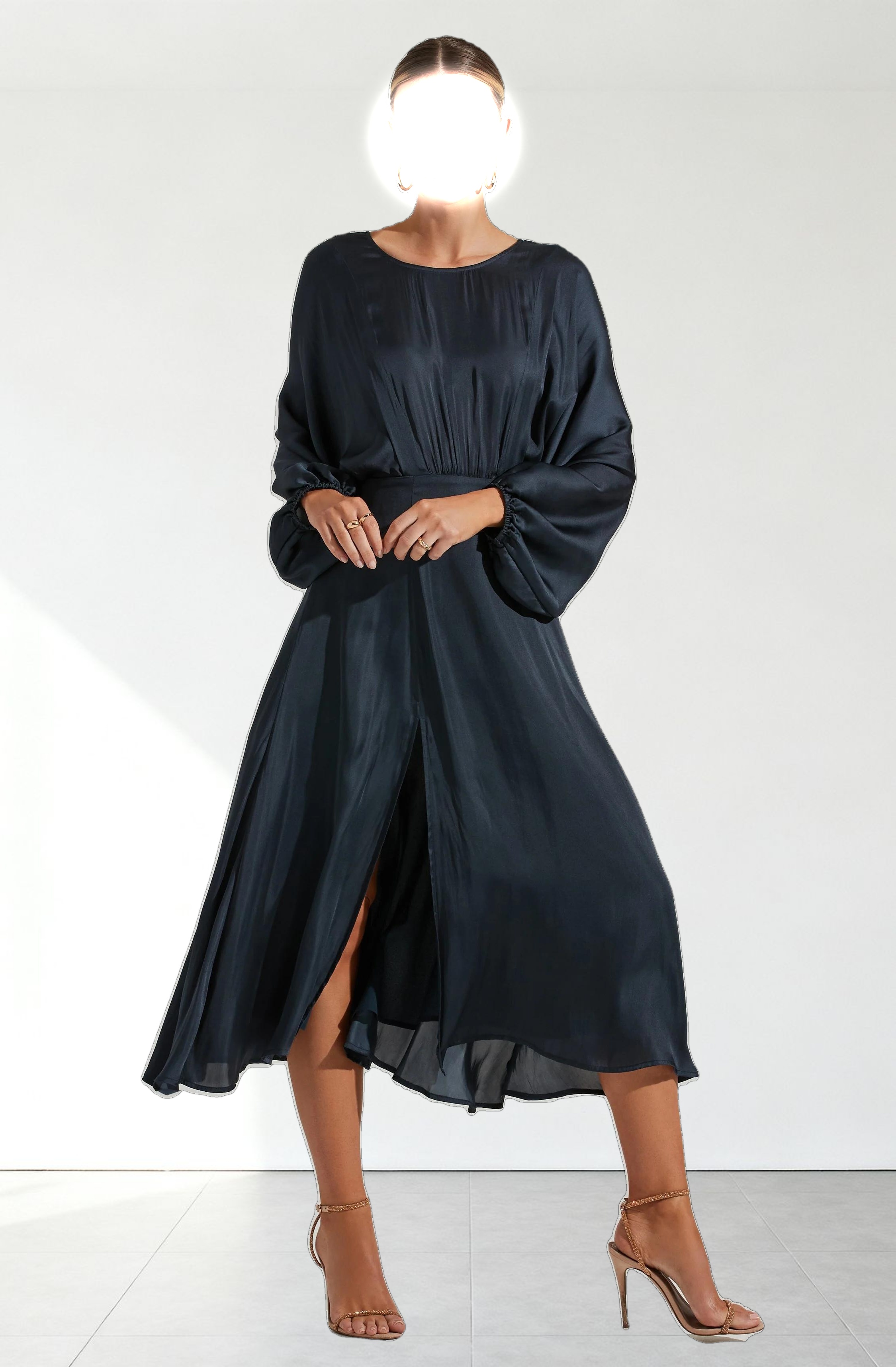 Marin Dolman Sleeve Midi Dress