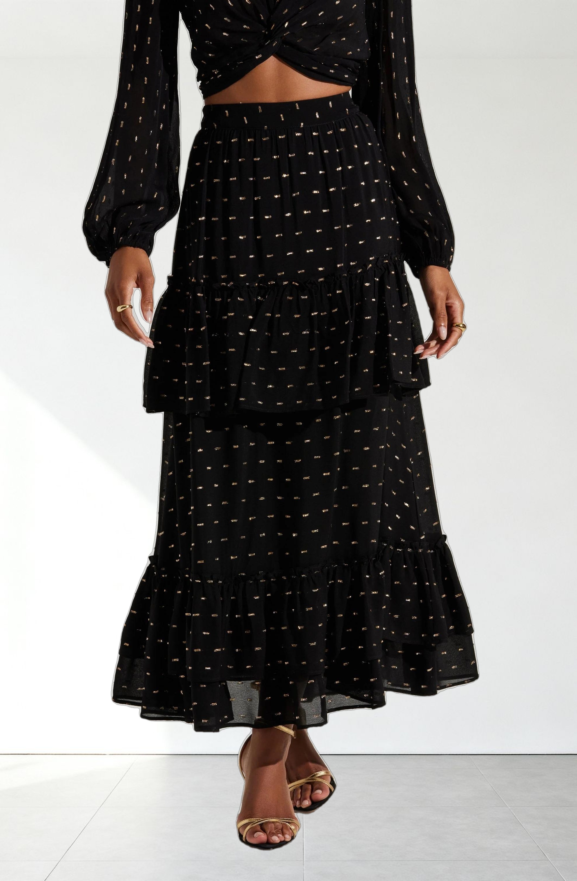 Nix Tiered Maxi Skirt