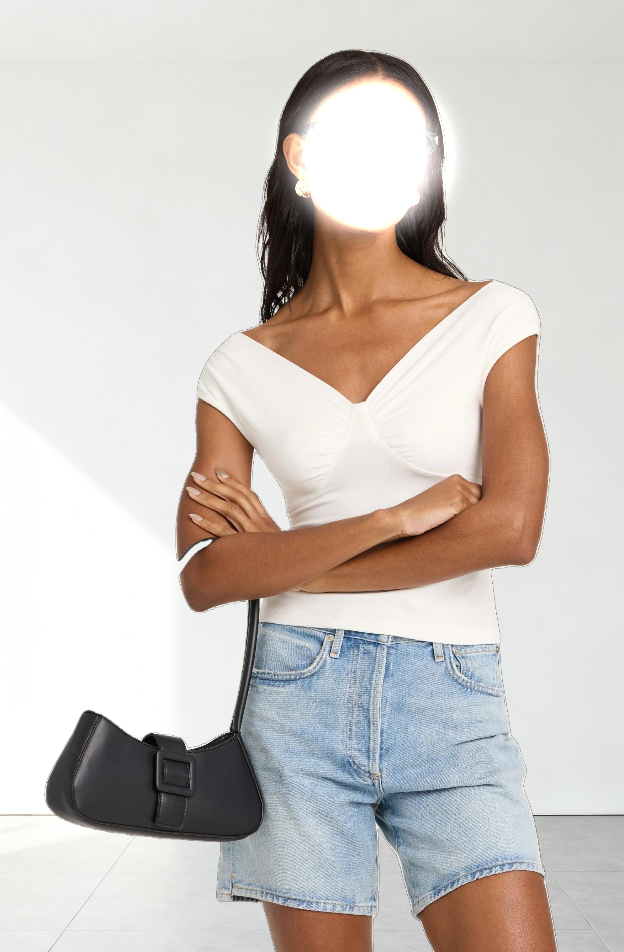 Ruched Off Shoulder Top