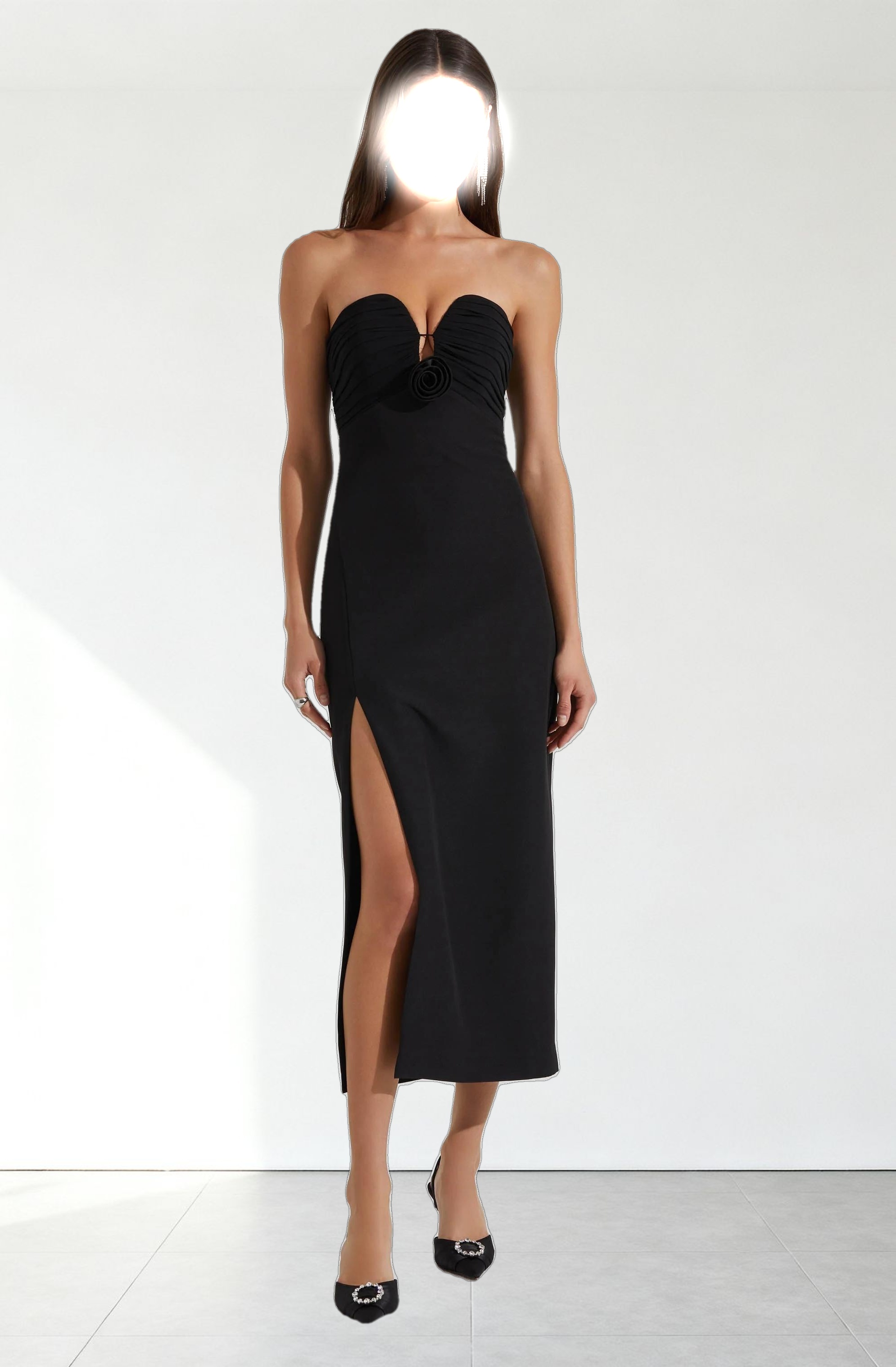 Vianna Sweetheart Midi Dress