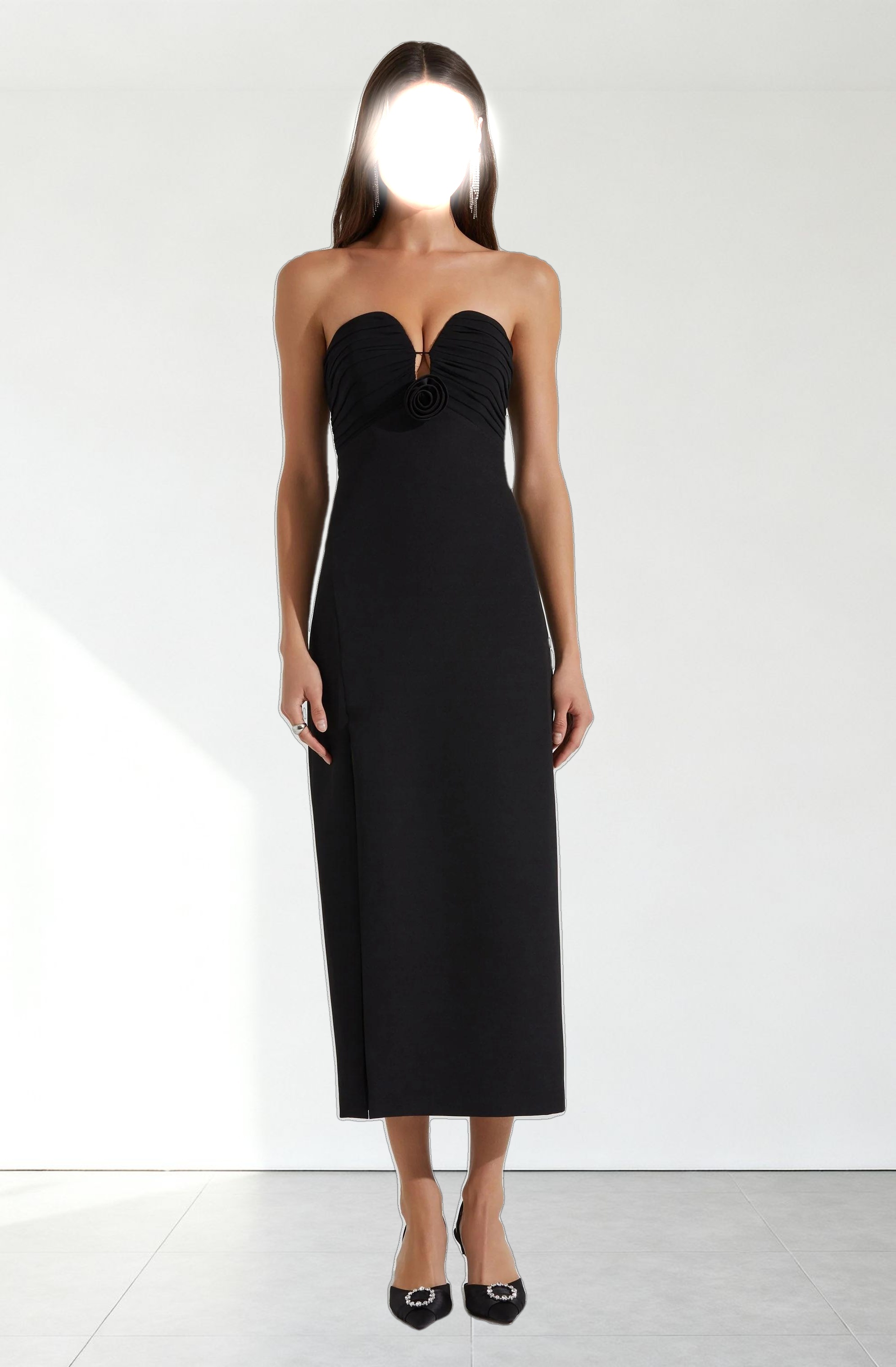 Vianna Sweetheart Midi Dress