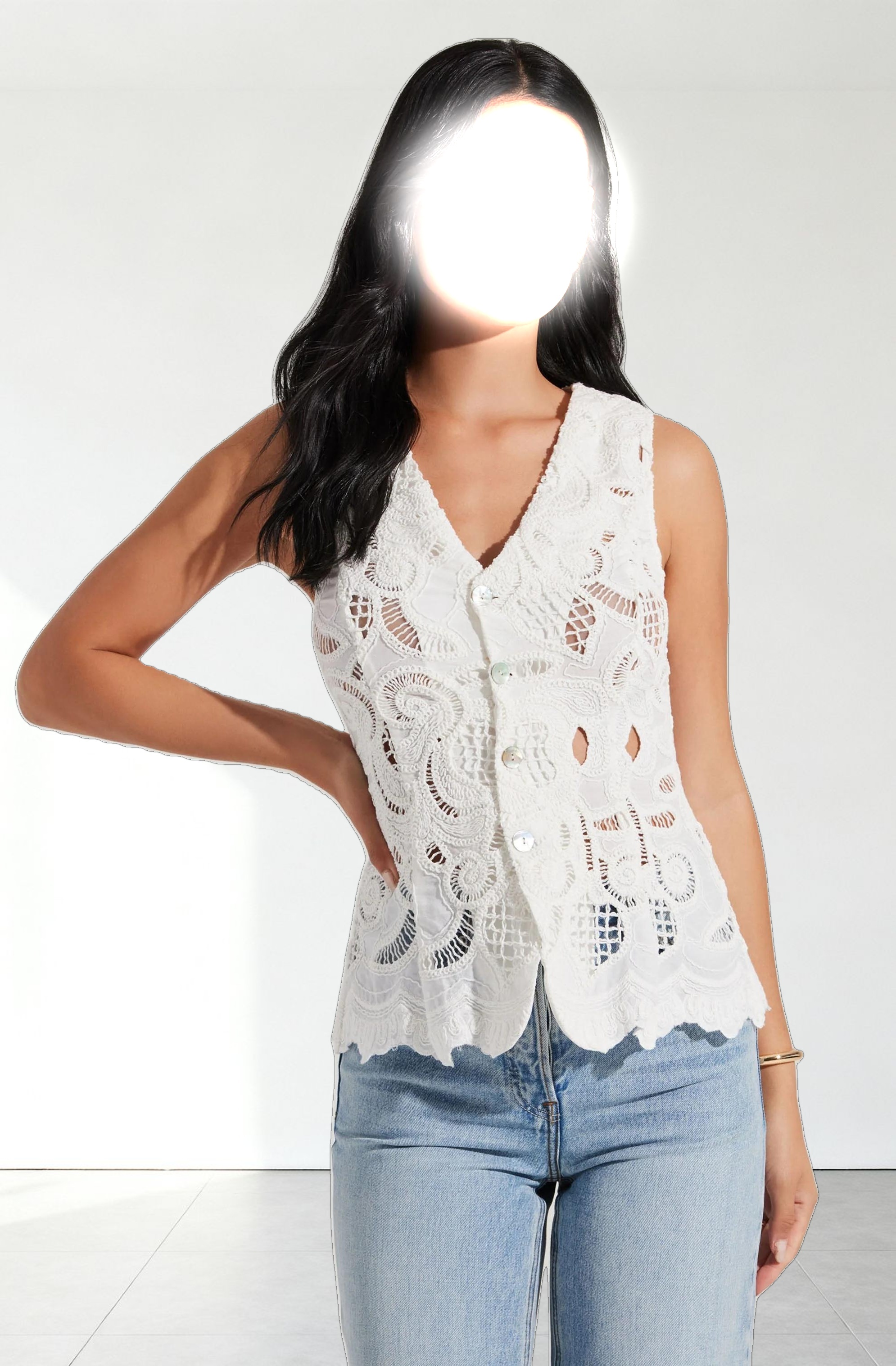 Meira Crochet Vest