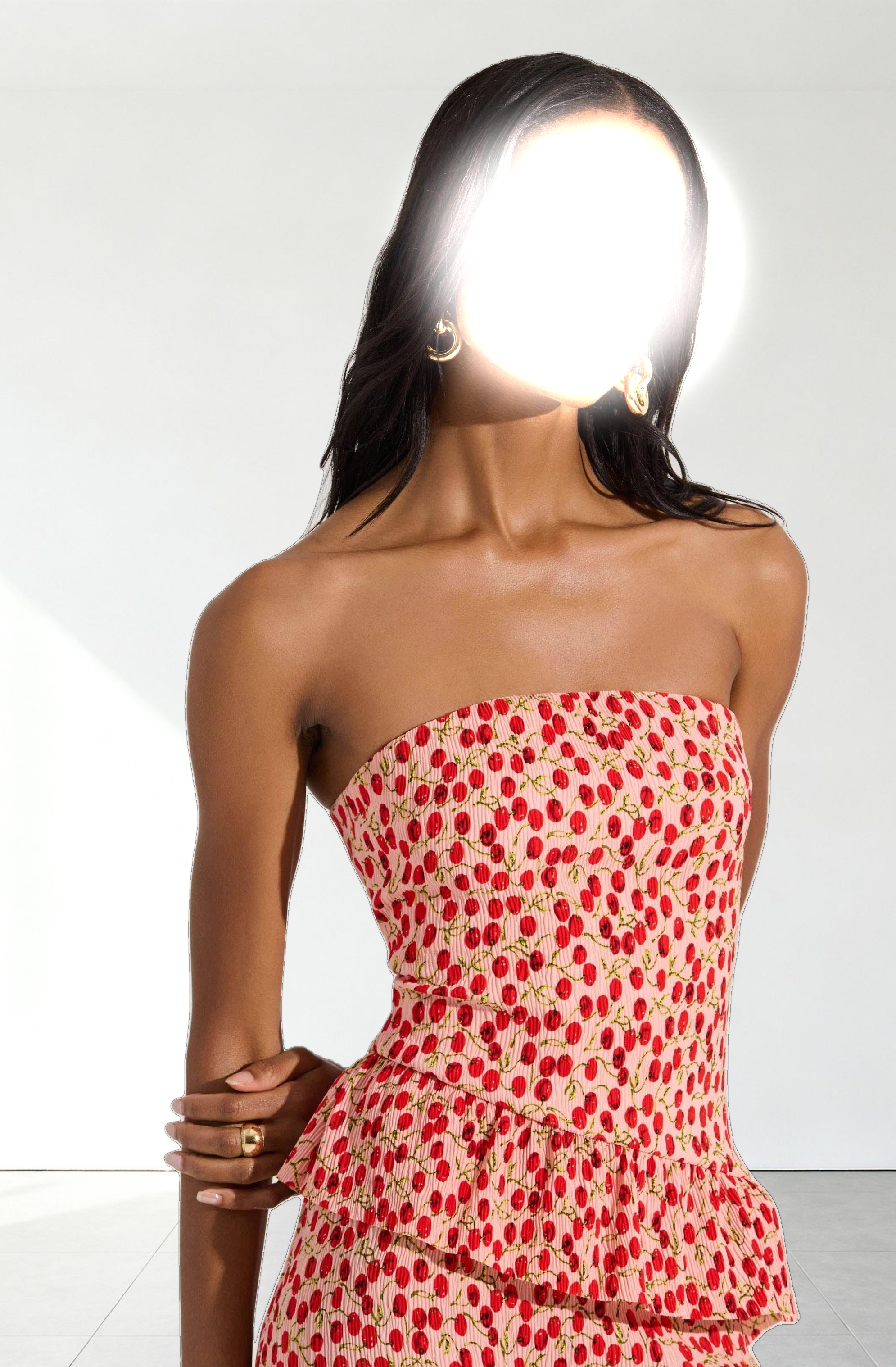 Asymmetrical Tiered Ruffle Midi Dress