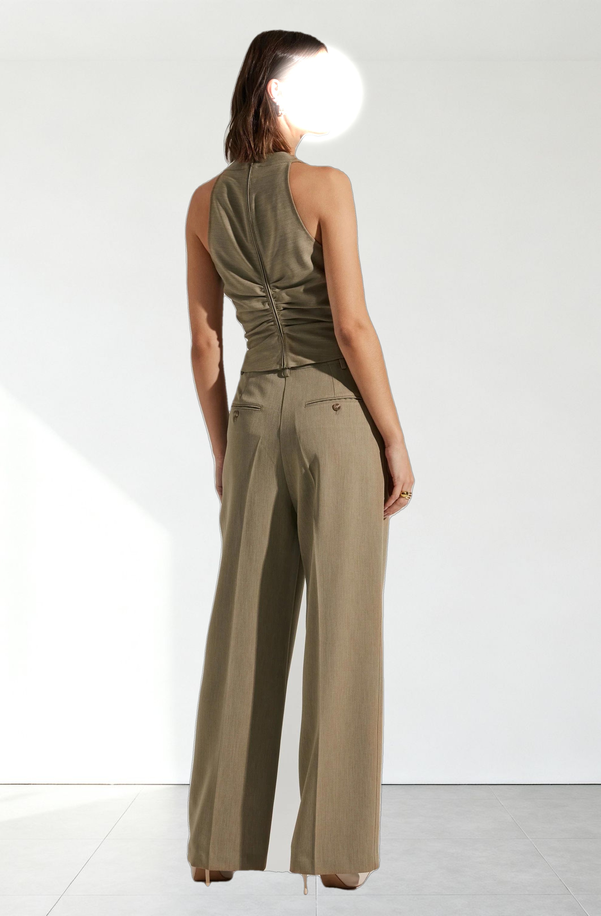 Faria High Waisted Trouser Pants