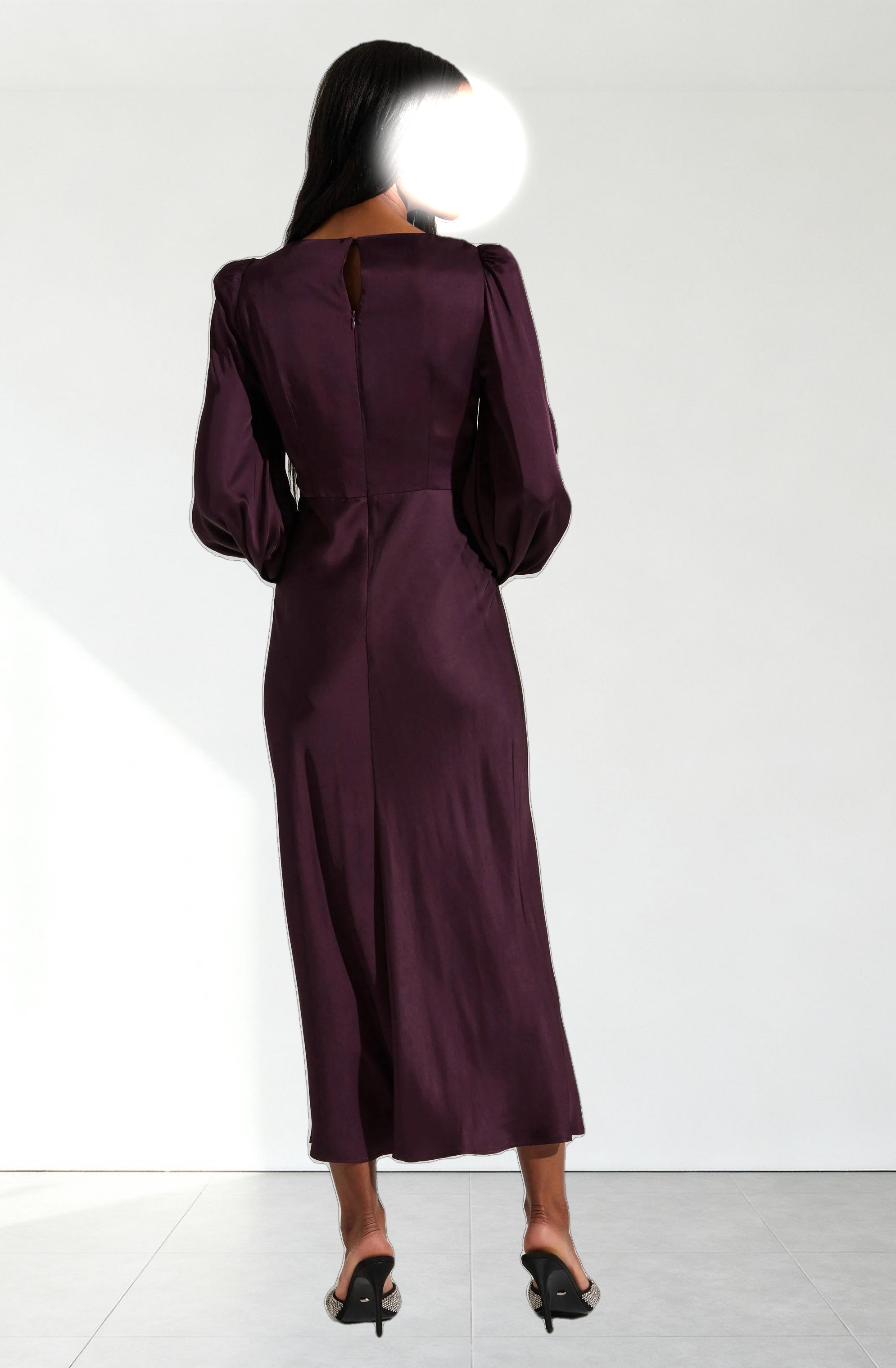 Suzy Satin Cutout Maxi Dress