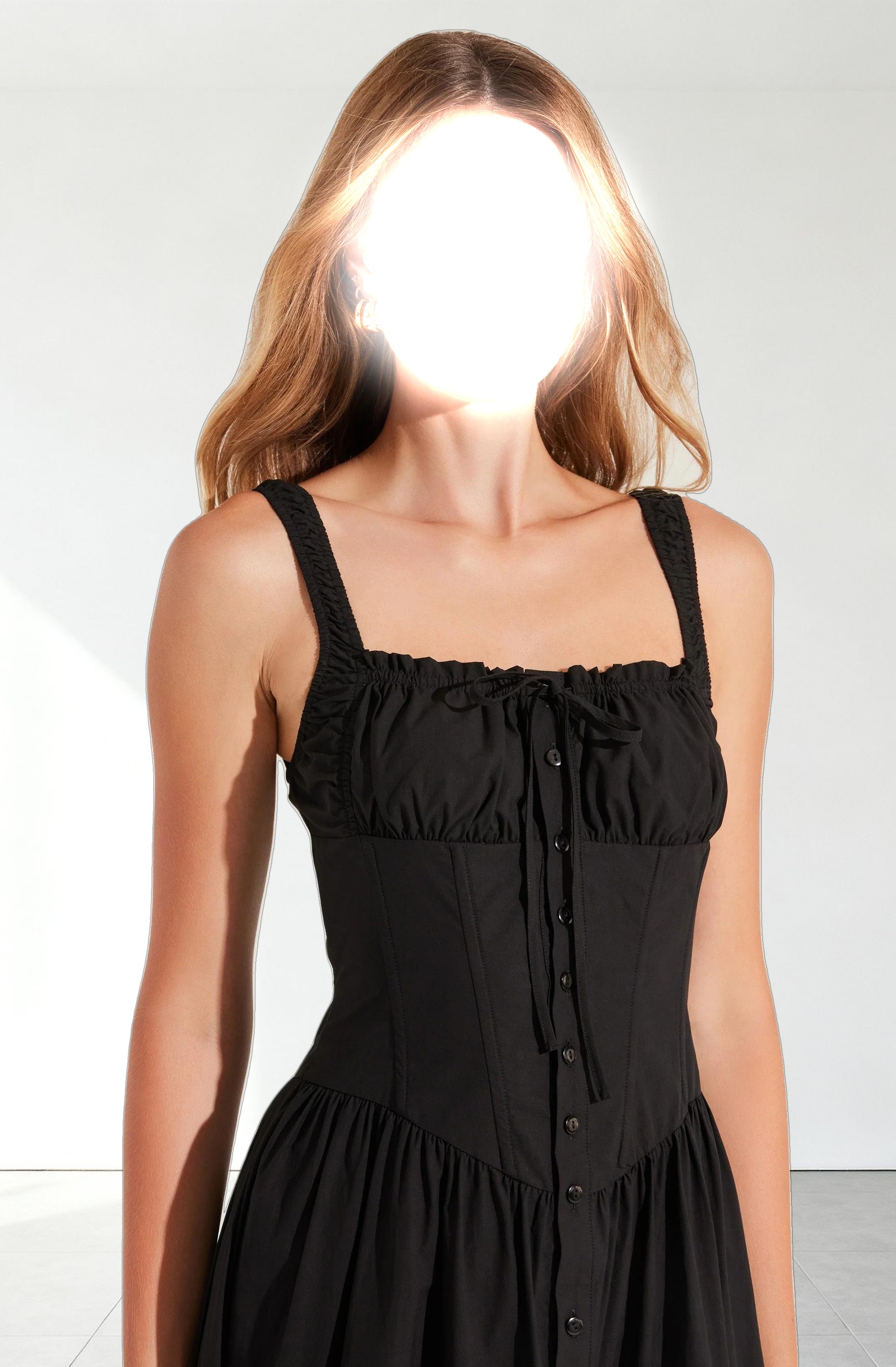 Temperance Tiered Milkmaid Maxi Dress